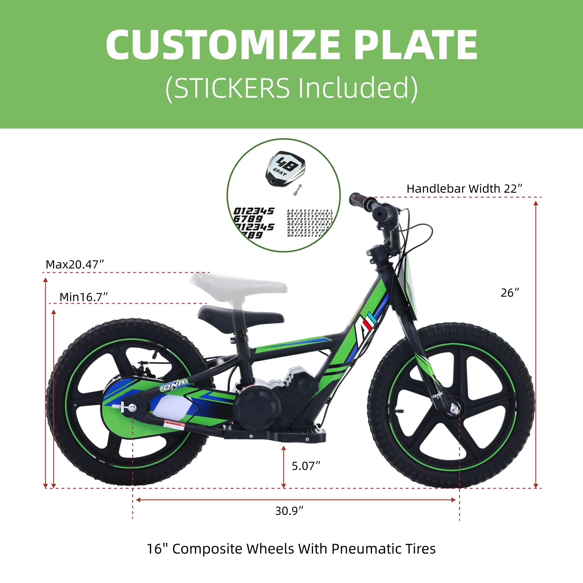 **Lightweight Electric Dirt Bike for Kids Ages 3-12 | 170W/340W Motor | Up to 10-12MPH | 24V Detachable Battery | Dual Hand Brakes | Off-Road & Backyard Riding**    *(Perfect for Outdoor Adventures, Neighborhood Cruising & Backyard Fun!)*