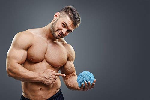 Exfoliating Body Scrubber with Long Handle - Deep Cleansing Bath Brush for Back, Shoulders & Hard-to-Reach Areas | Loofah Sponge for Shower & Bath Massage | Perfect for Sensitive Skin & Dry Brushing Routine