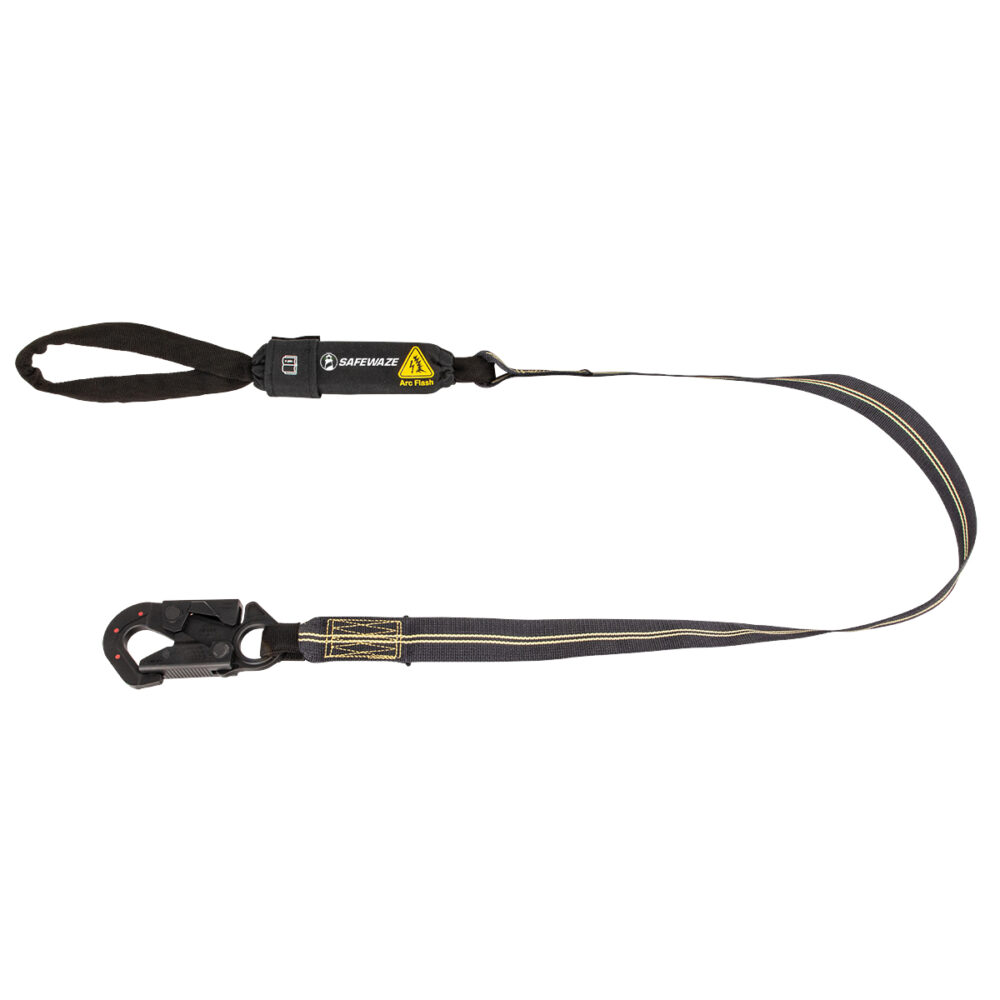 6FT Arc Flash Safety Lanyard - Aramid Fiber Shock Absorbing Fall Protection with Dielectric Snap Hook & Soft Loop - Ideal for Electrical Work & High Voltage Environments