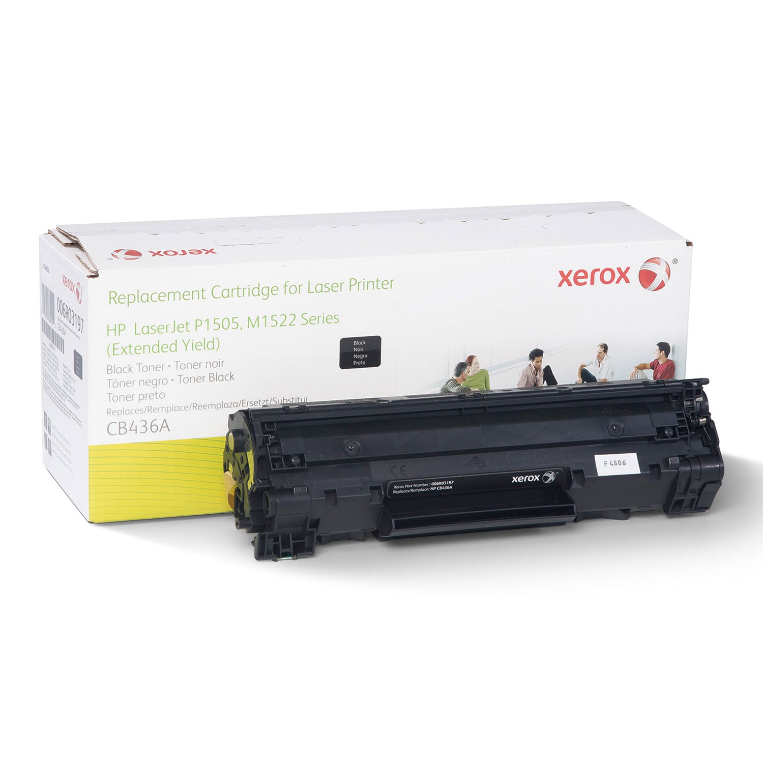 High-Yield Replacement Toner Cartridge for HP CB436A/J (36AJ) - Black | Compatible with HP LaserJet Printers | Ideal for Office & Home Printing