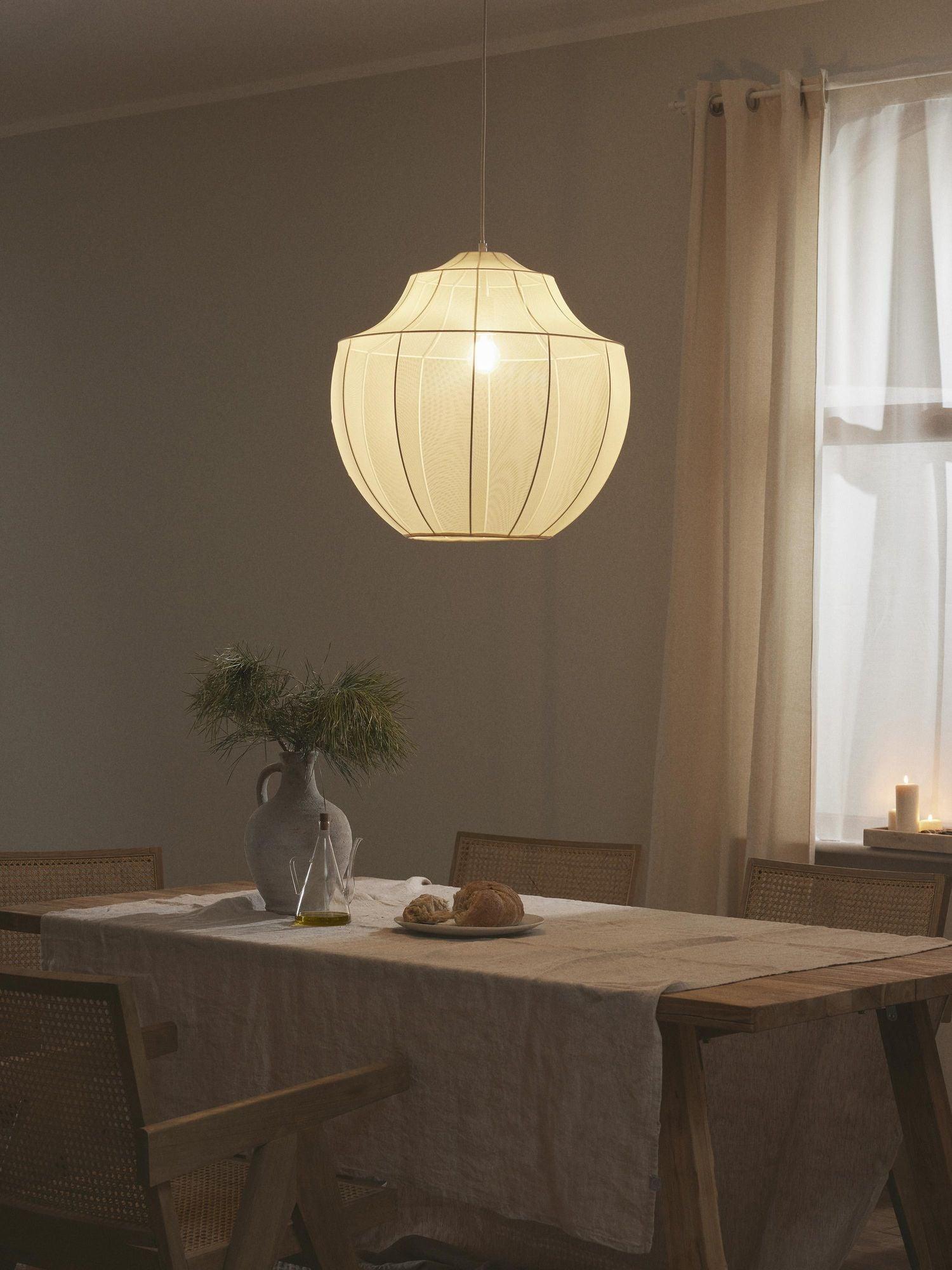 Beau Modern Mesh Pendant Light - Sleek Hanging Fixture for Kitchen Island, Dining Room & Bedroom Lighting Decor