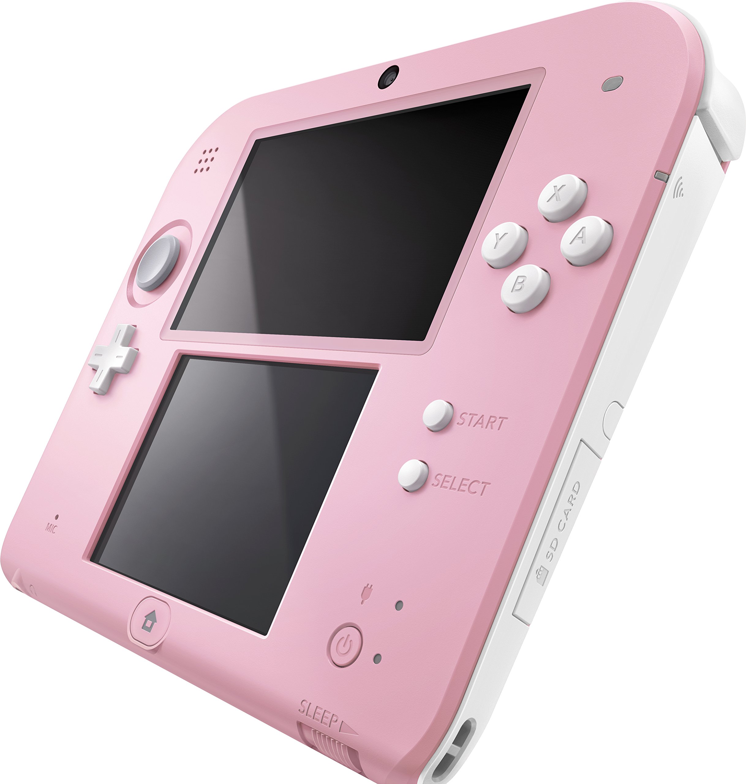 Nintendo 2DS Handheld Gaming Console - Pink & White Portable System | Play Mario, Pokemon & More On-The-Go | Perfect for Travel & Kids Entertainment