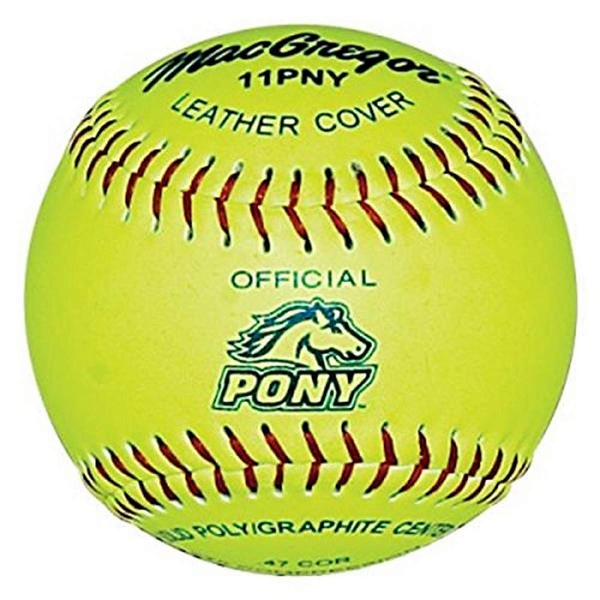 MacGregor Pony Fast Pitch Softball - 11 Inch Official Size (Pack of 12) | Perfect for Youth Softball Games, Practice & Training Sessions