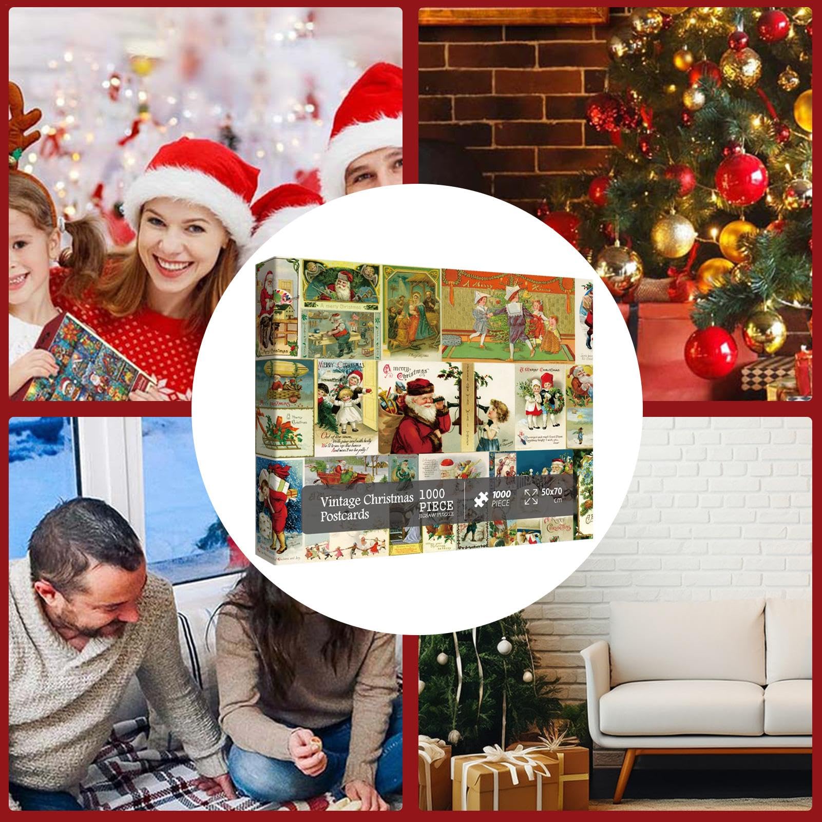 2024 Christmas Advent Calendar Puzzle - 1000 Piece Countdown Puzzle for Adults & Family Game Night - Holiday Party Activity, Gift for Puzzle Lovers (Perfect for Christmas Decor, Family Bonding & Cozy Winter Evenings)