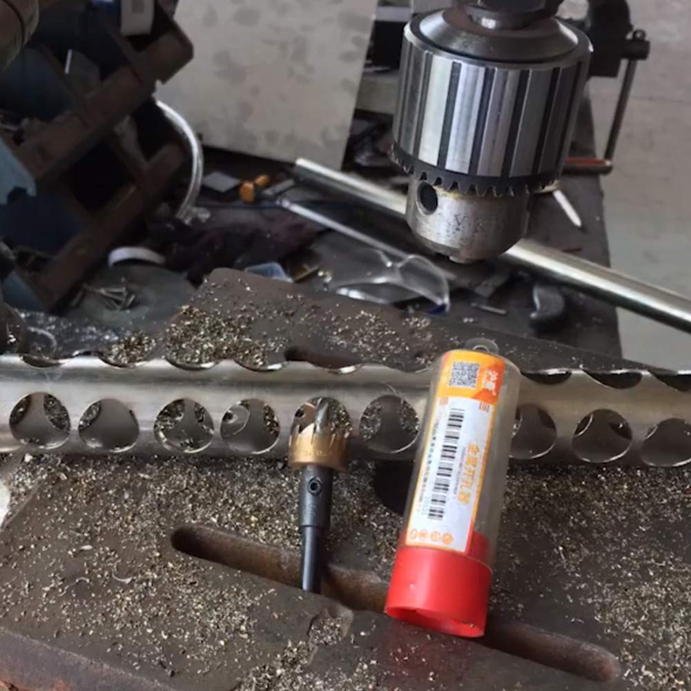 55mm HSS Carbide Hole Saw Cutter for Stainless Steel & Aluminum - Professional Metal Drilling Tool for DIY Projects & Construction Work