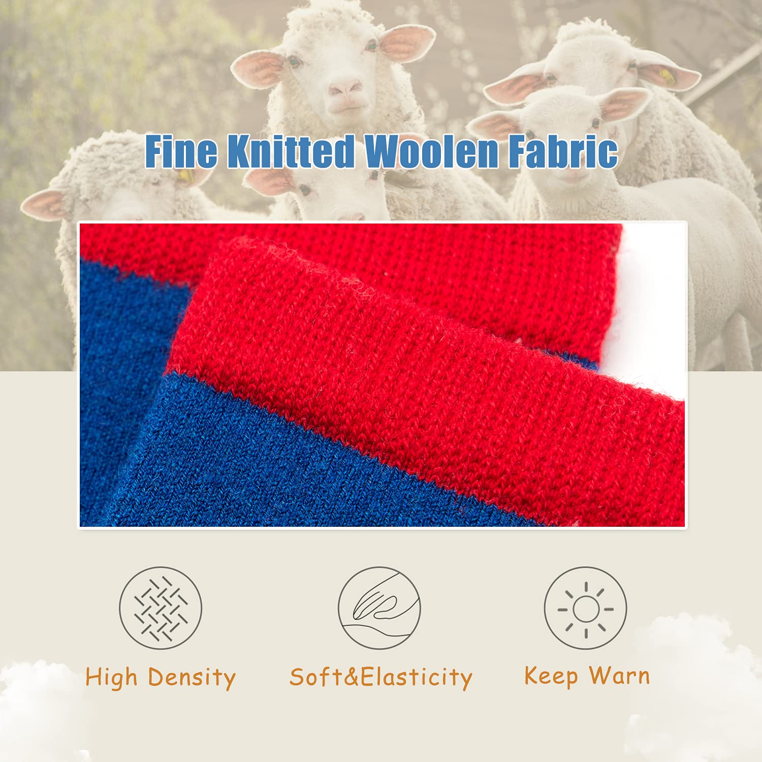 **Warm Winter Wool Socks for Boys - Thermal Crew Socks (6 Pairs) - Perfect for Cold Weather, Outdoor Activities & School**