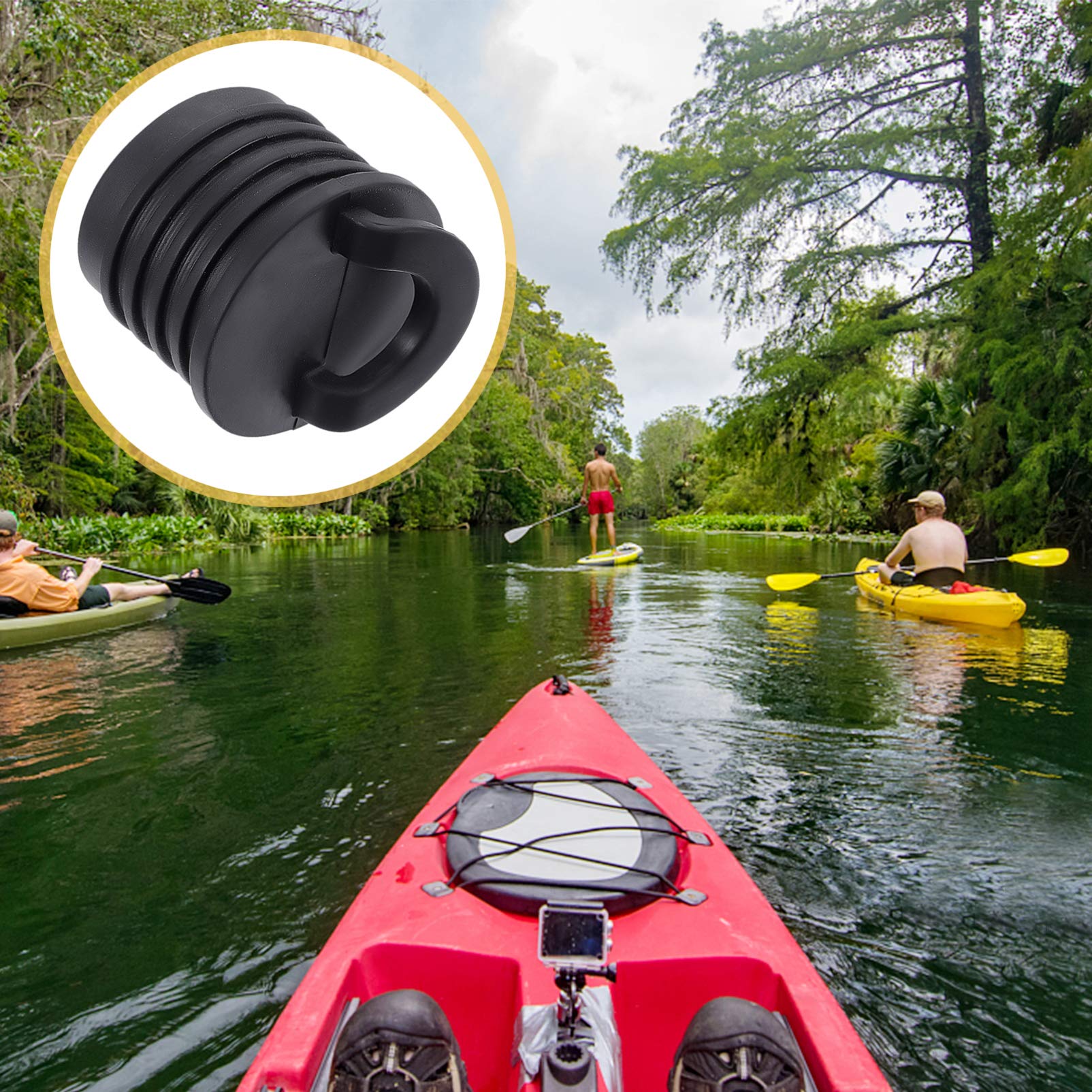 **BESPORTBLE Universal Kayak Scupper Plug - Plastic Drain Plug for Canoe, Boat & Marine Accessories - Waterproof Hole Stopper for Kayaks, Canoes & Small Boats - Perfect for Fishing, Camping & Water Sports**