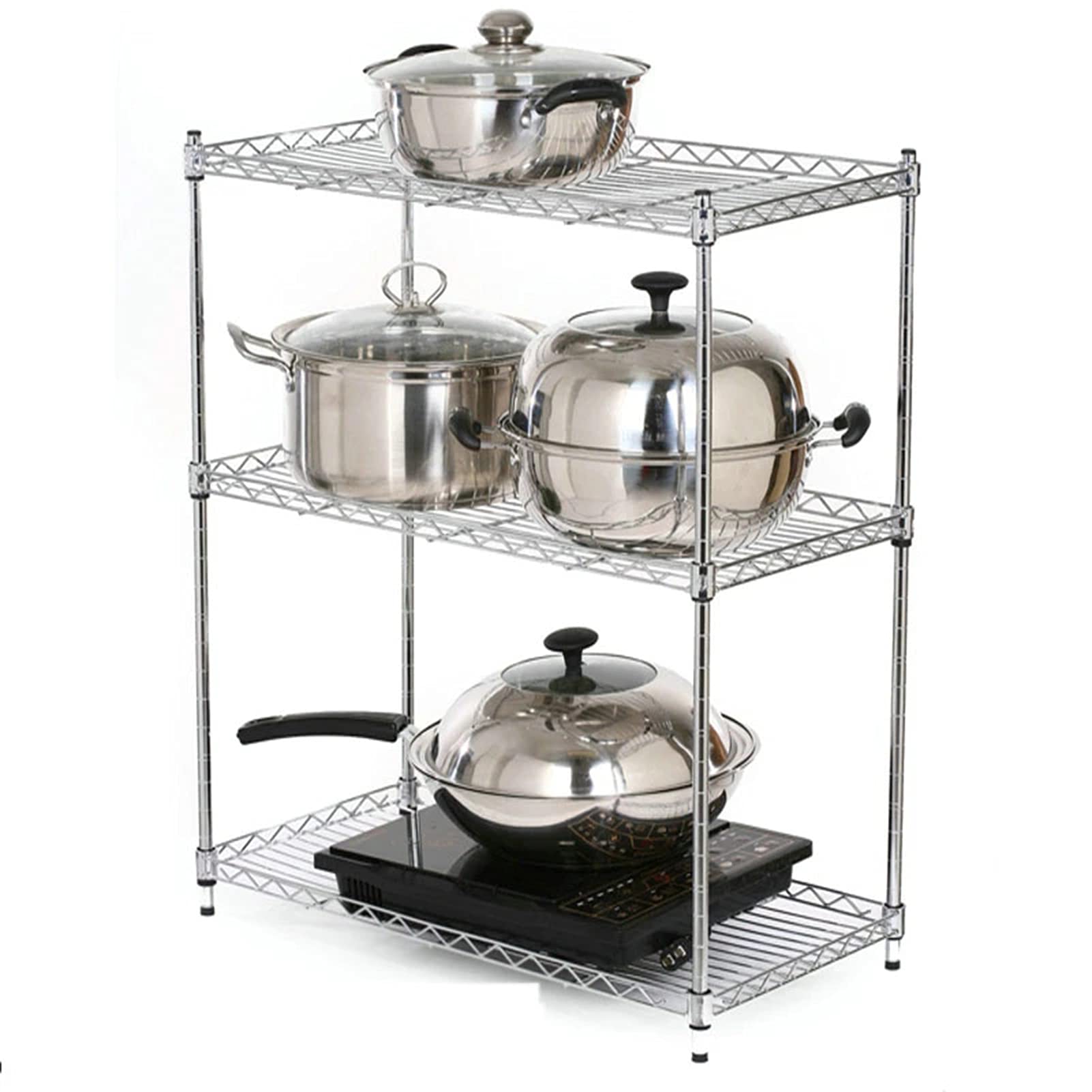 Heavy Duty Storage Shelving Unit for Basement, Garage & Home Organization - Metal Storage Shelf Rack for Kitchen, Pantry, Living Room, Bathroom - Perfect for Decluttering & Space Saving Solutions