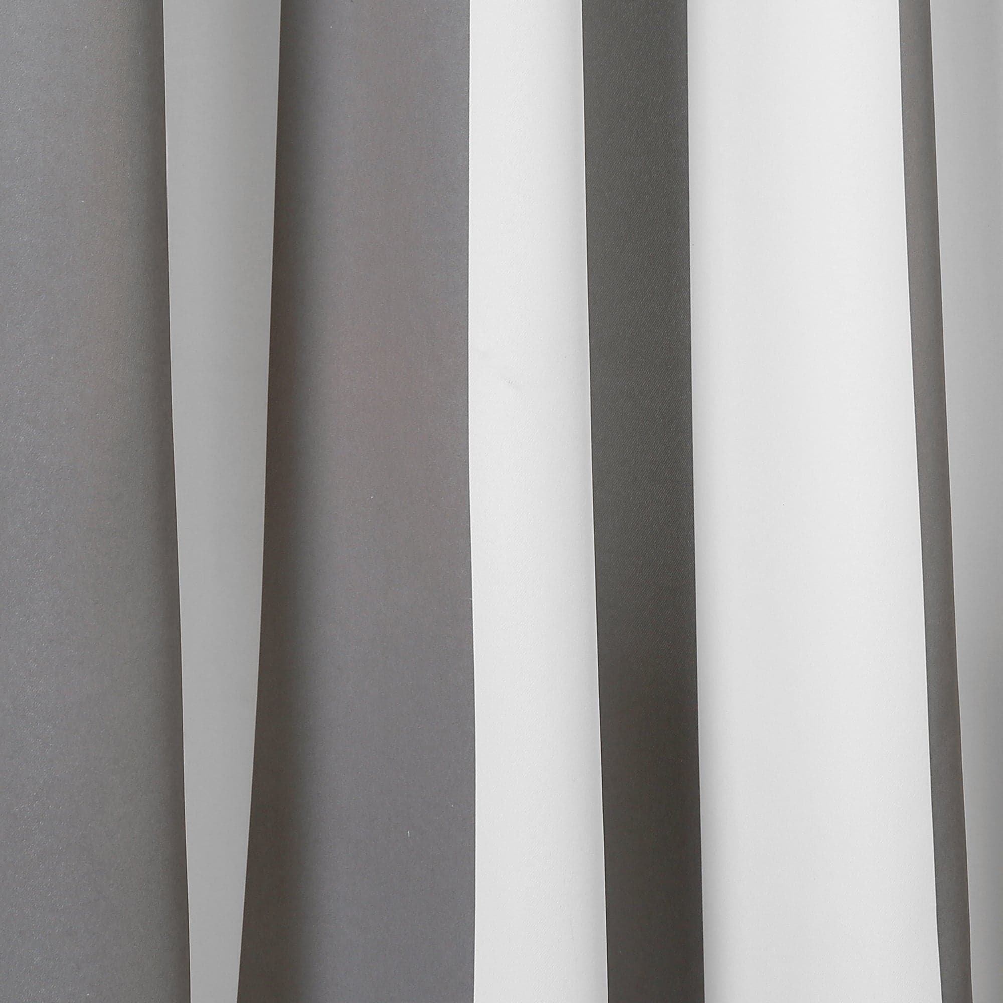 Wilbur Stripe Light Filtering Window Curtain Set - Blackout & Sheer Drapes for Living Room, Bedroom - Soft Textured Fabric with Modern Striped Design