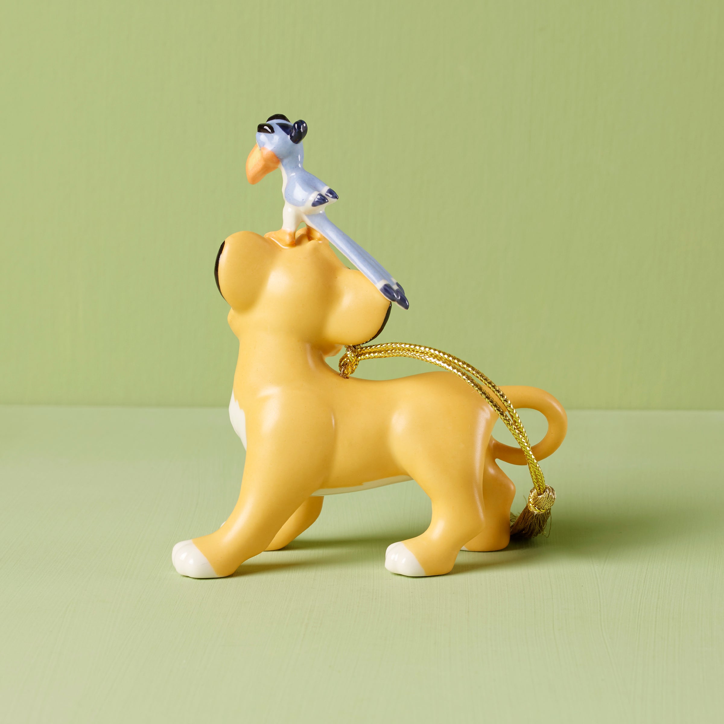 Simba & Zazu Lion King Ornament - Hand-Painted Disney Collectible Figurine for Christmas Tree, Home Decor, and Disney Fan Gifts