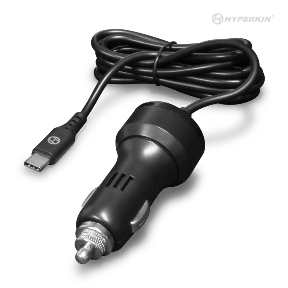 Hyperkin Nintendo Switch Car Charger Adapter - Fast Charging Power Supply for Gaming on the Go - Perfect for Road Trips & Travel Accessories