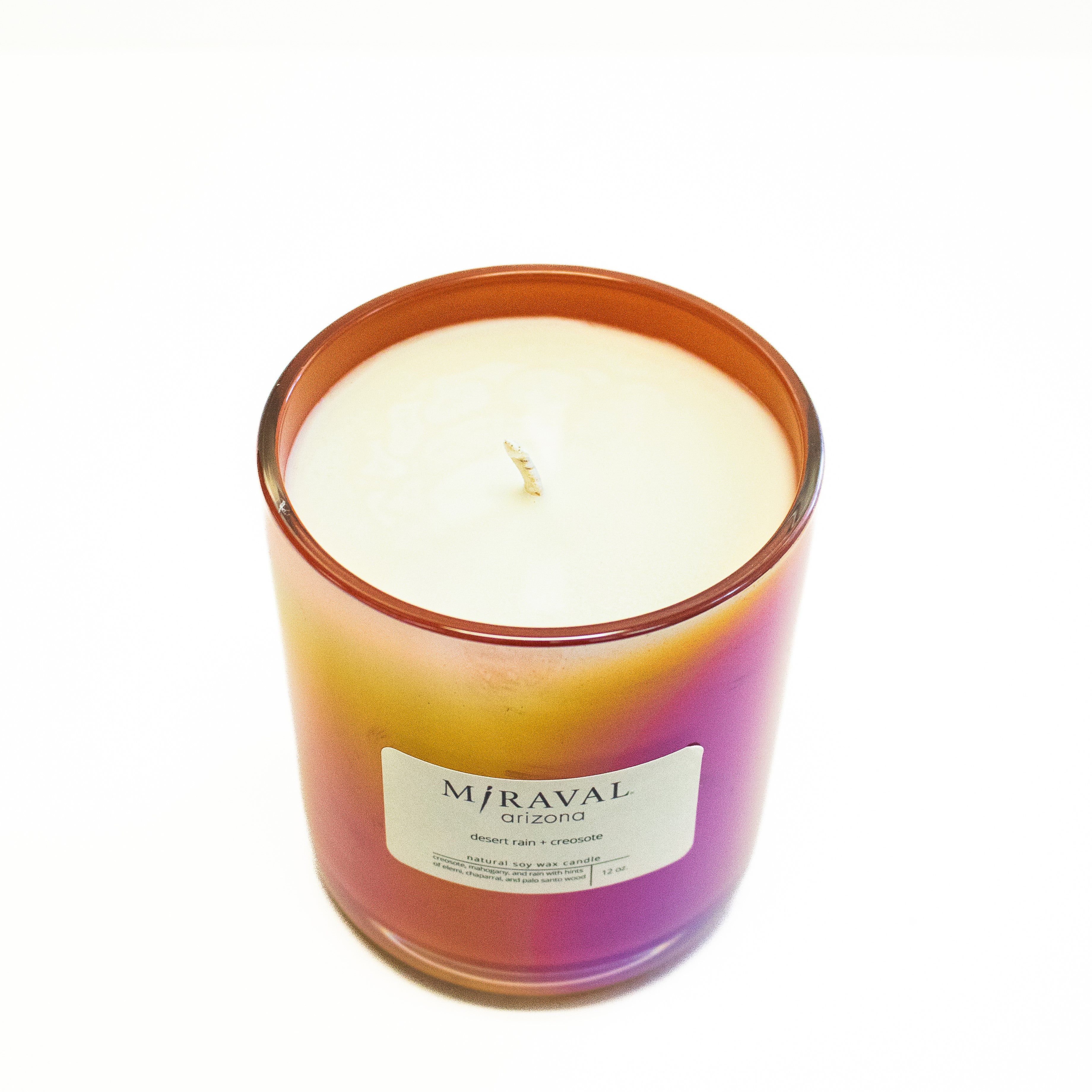 Miraval Candle - Desert Rain & Creosote Scented Soy Wax Candle for Home, Spa & Relaxation | Aromatherapy Gift for Women & Men
