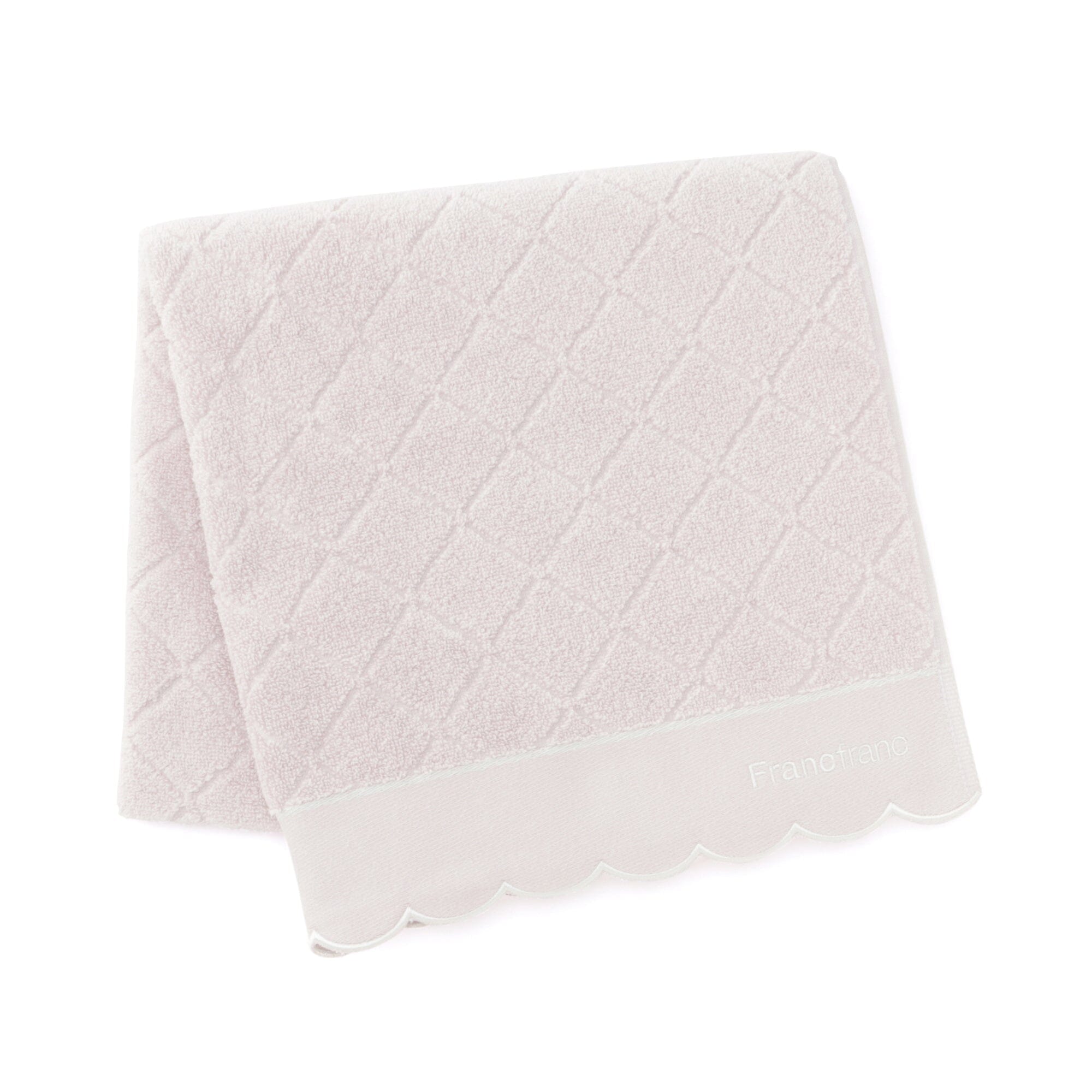 Antibacterial & Deodorizing Scallop Edge Bath Towel - Soft Absorbent Quick-Dry Pink Bath Sheet for Spa, Pool & Luxury Bathroom Decor