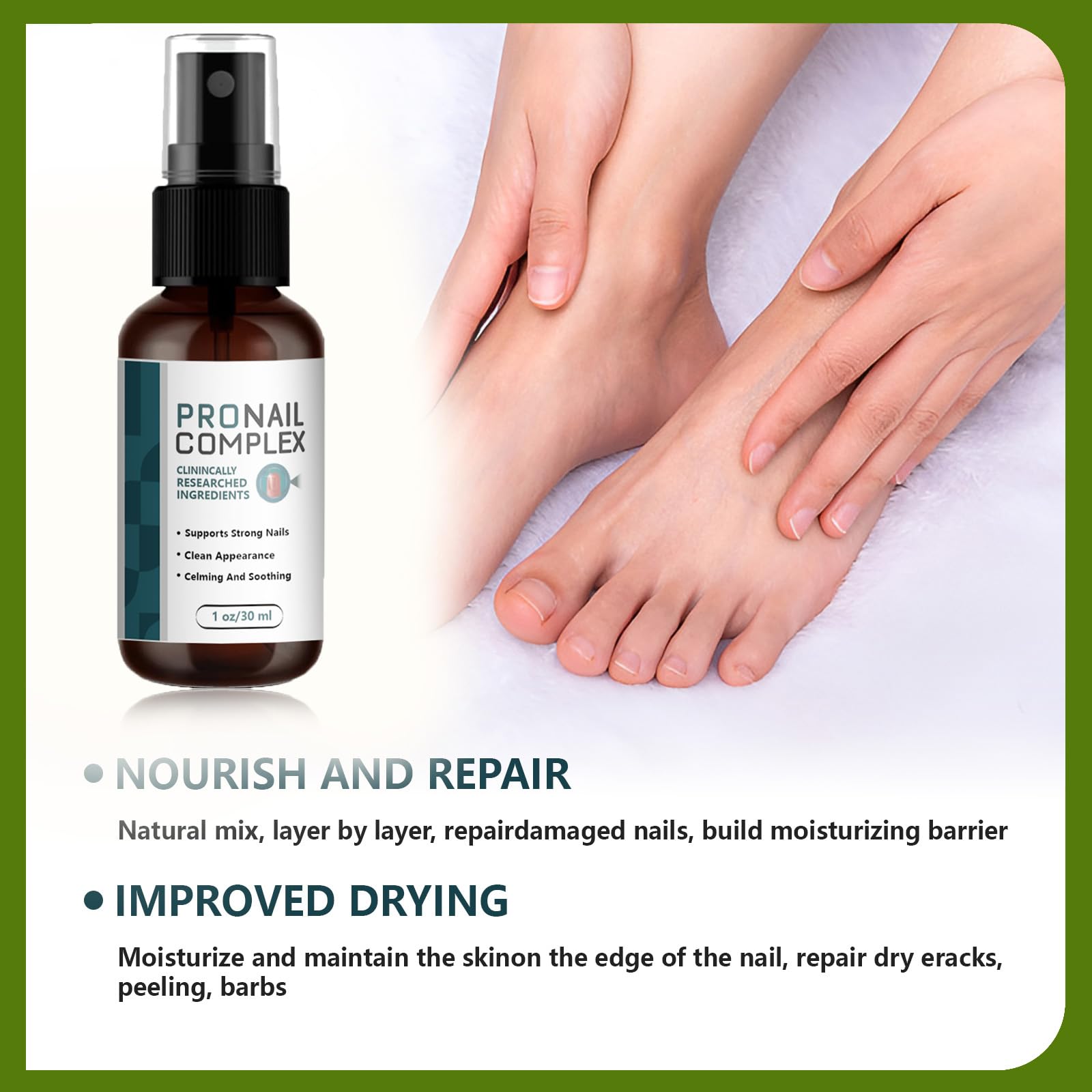 ProNail Complex Spray - Nail Repair Oil for Damaged & Brittle Nails - Strengthens & Hydrates Cuticles - 1 Bottle (0.5 fl oz) - Perfect for Salon Use & At-Home Nail Care