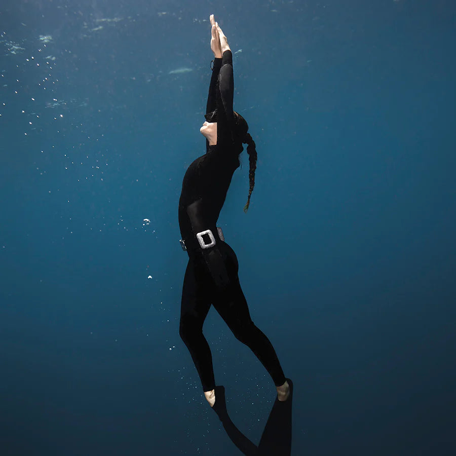 Fourth Element RF1 One Piece Free Diving Wetsuit 3/2mm for Women - Warm & Flexible Neoprene Suit for Spearfishing, Snorkeling & Cold Water Diving