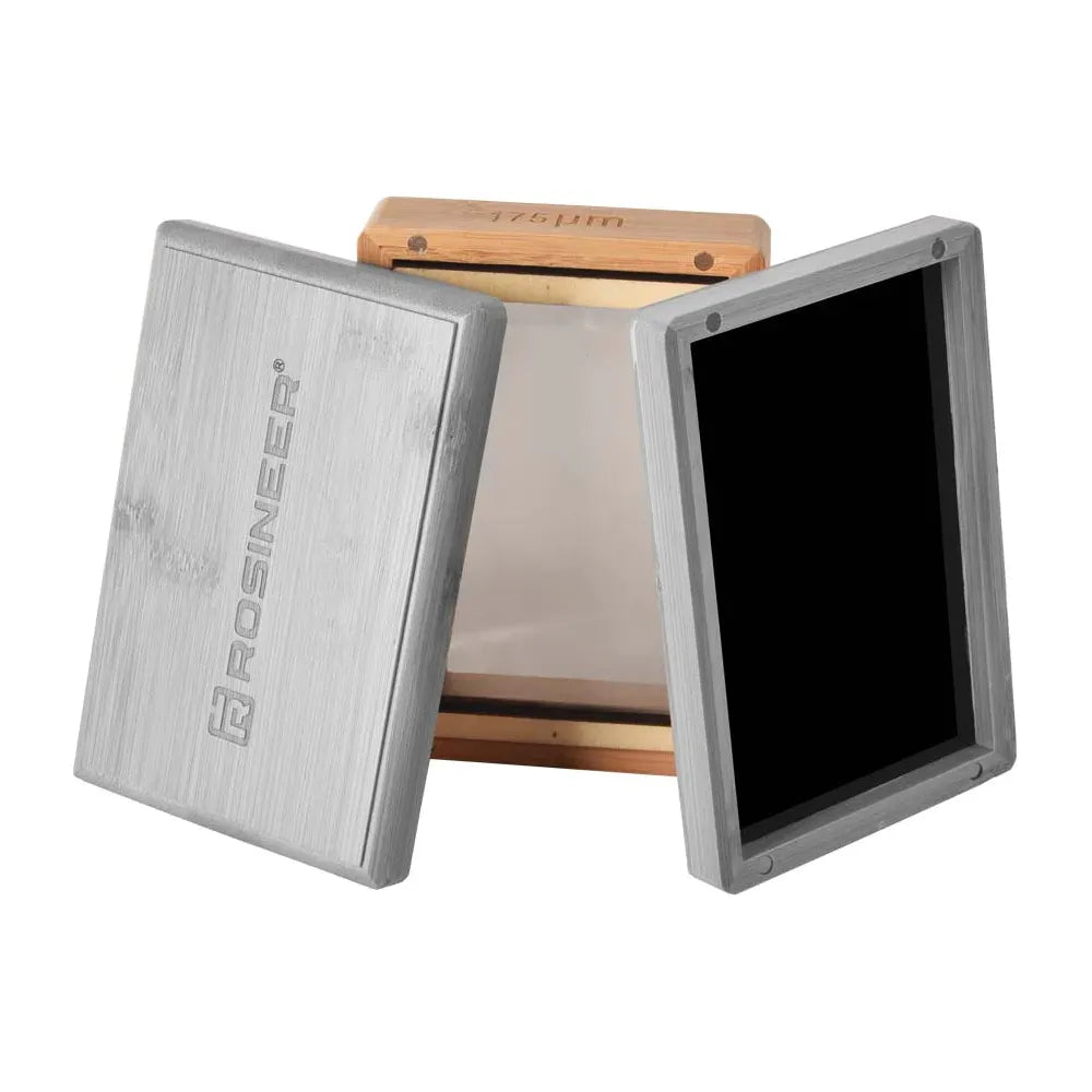Premium Rosineer Bamboo Pollen Sifter - 175 Micron Stainless Steel Mesh Screen for Herbal Extraction & Cooking - Perfect for Kief Collection, Tea Filtering & Spice Sifting