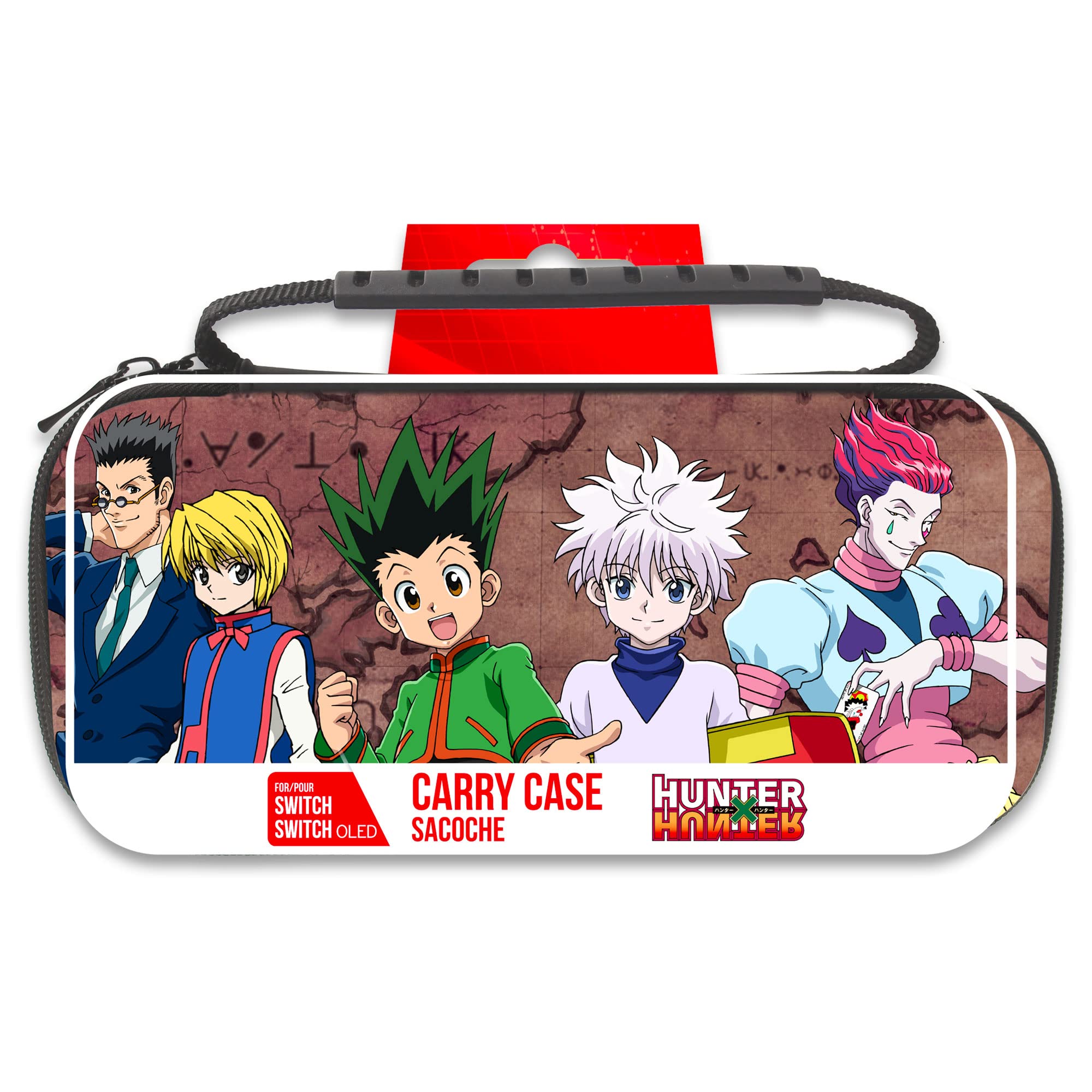 Hunter x Hunter Slim Pouch for Nintendo Switch & Switch OLED - Lightweight Protective Case for Gaming On The Go - Perfect for Travel, Commuting, and Storage