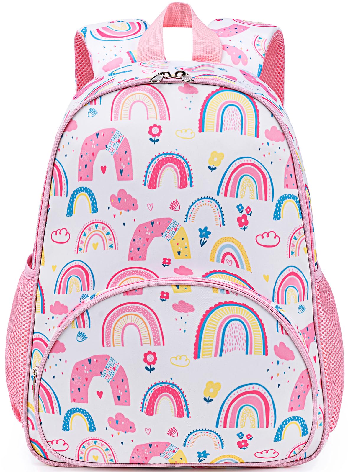 LOIDOU 15 Inch Toddler Backpack for Girls - Cute Kids School Backpack with Chest Strap, Lightweight Preschool & Kindergarten Book Bag for Daycare, Travel, Ages 3-8 | Perfect for School, Outings & Family Trips