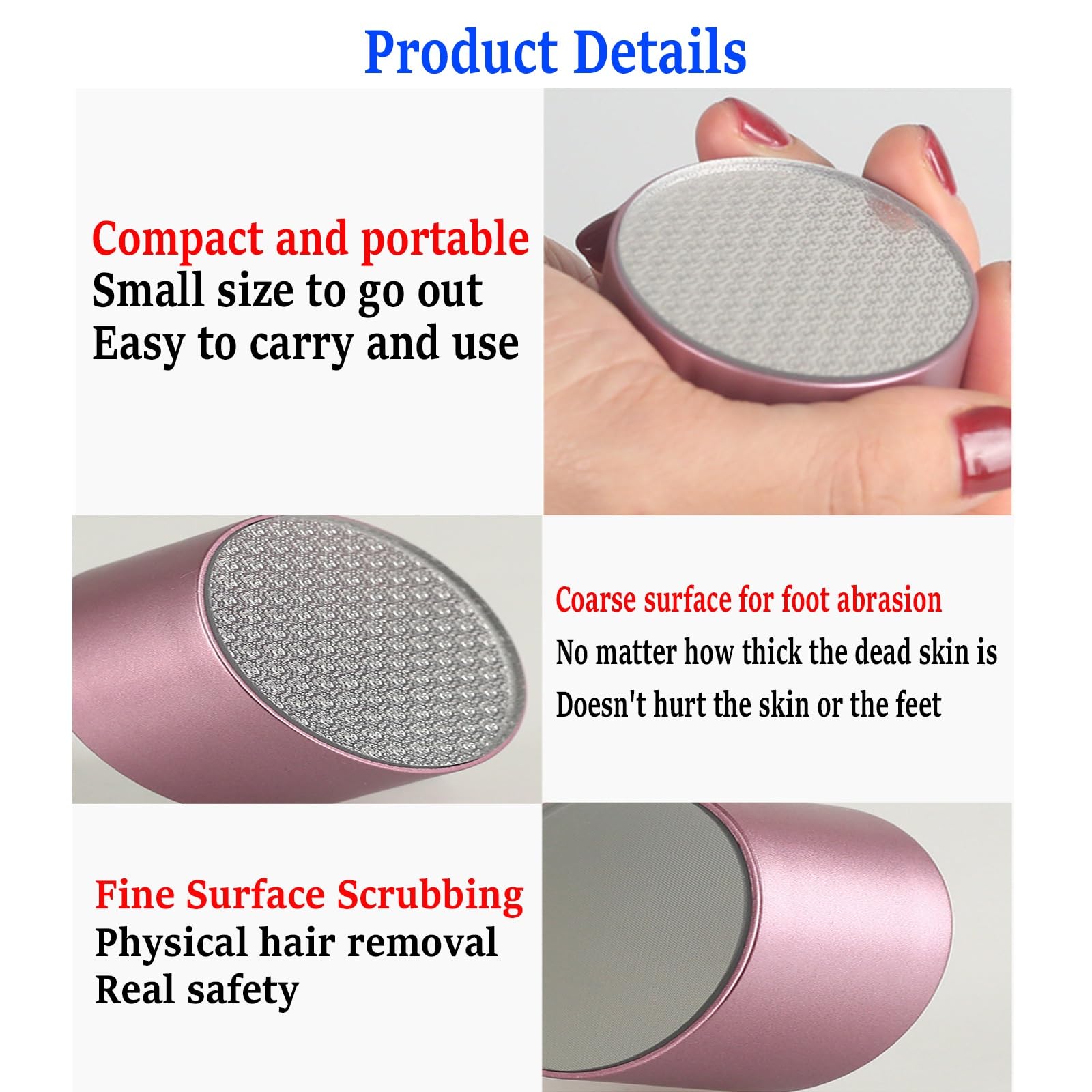 KtEli Crystal Hair Eraser - Reusable Painless Hair Removal Tool for Women & Men | Exfoliating Magic Hair Remover for Back, Arms, Legs | Purple | Perfect for Smooth Skin at Home, Salon & Travel