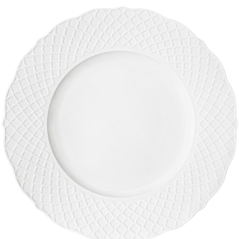 Premium Empire White Dinner Plates - 12-Piece Set for Formal Dining, Restaurants & Elegant Dinner Parties | Durable Porcelain, Dishwasher & Microwave Safe