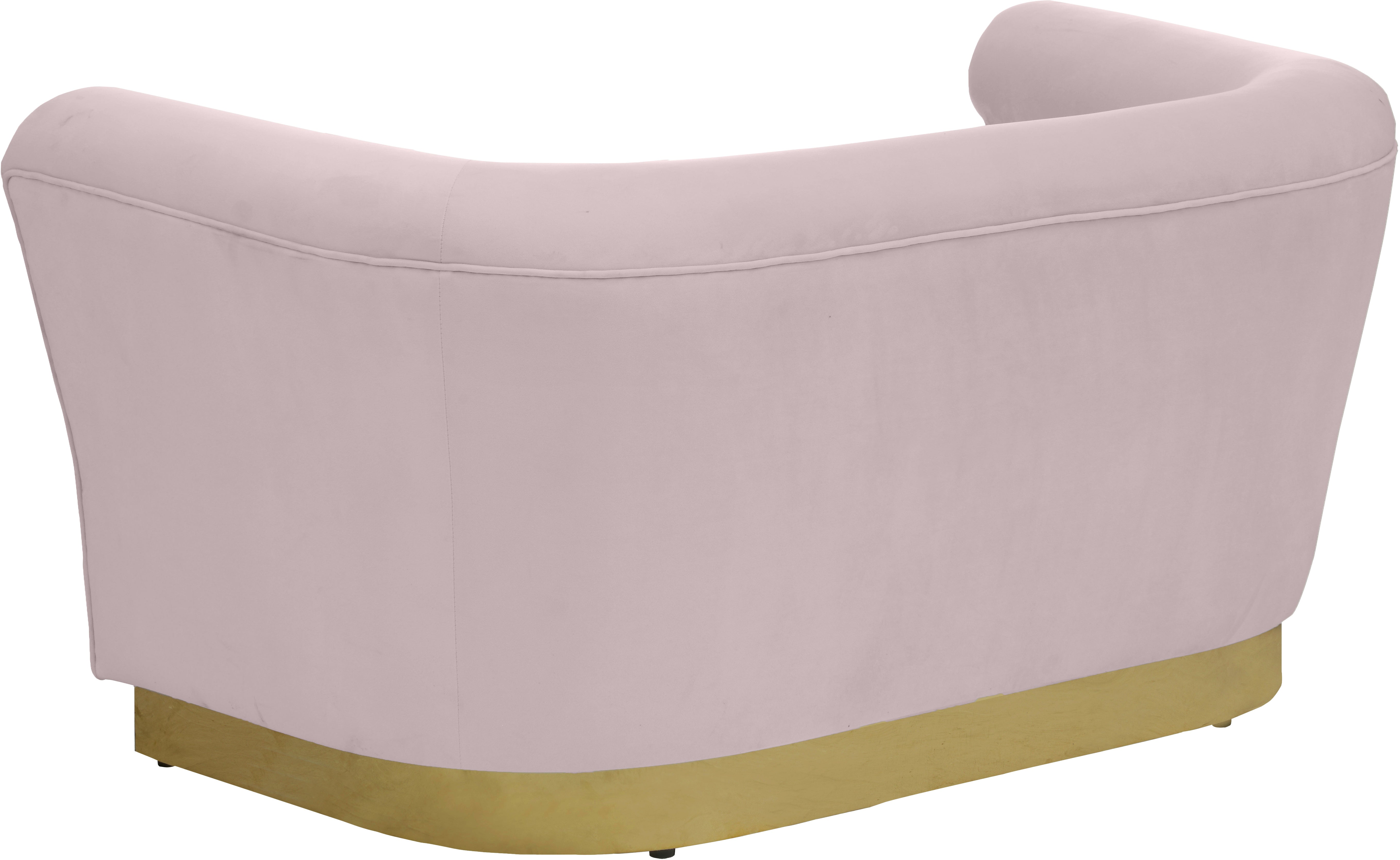 Bellini Velvet Loveseat - Modern Small Sofa for Living Room, Apartment & Office | Soft Upholstered 2-Seater Couch with Sturdy Wooden Legs | Perfect for Cozy Spaces, Small Homes & Reading Nooks