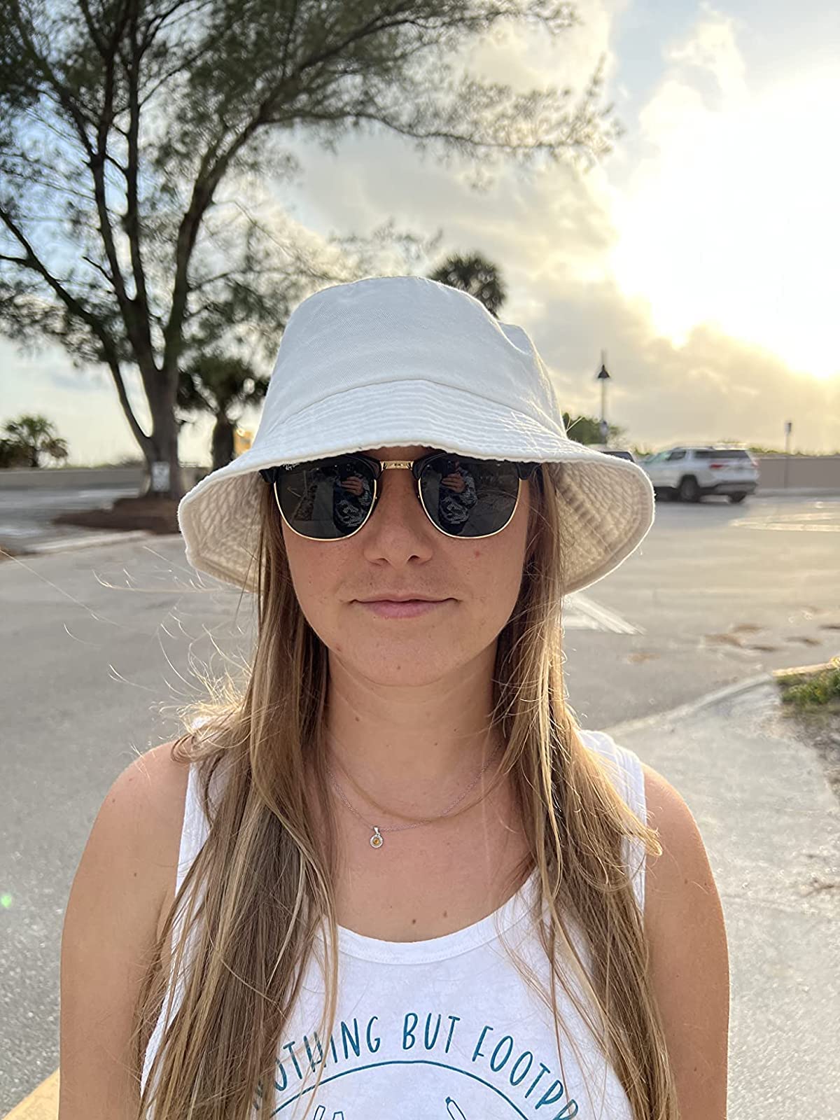 Camptrace Washed Cotton Bucket Hat for Women & Men - Packable Summer Sun Hat with Detachable String - Perfect for Beach, Hiking, and Outdoor Activities