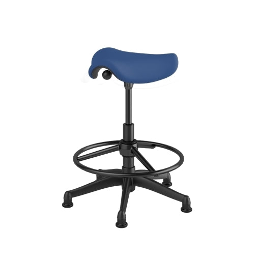 Pony Seat Stool with Graphite Frame - Kids Adjustable Step Stool for Bathroom, Kitchen & Playroom - Safe Non-Slip Toddler Standing Stool