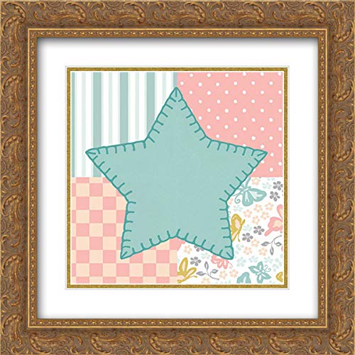 Beth Grove 15x15 Gold Ornate Framed Double Matted Museum Art Print - Baby Quilt IV Wall Decor for Nursery, Bedroom & Living Room