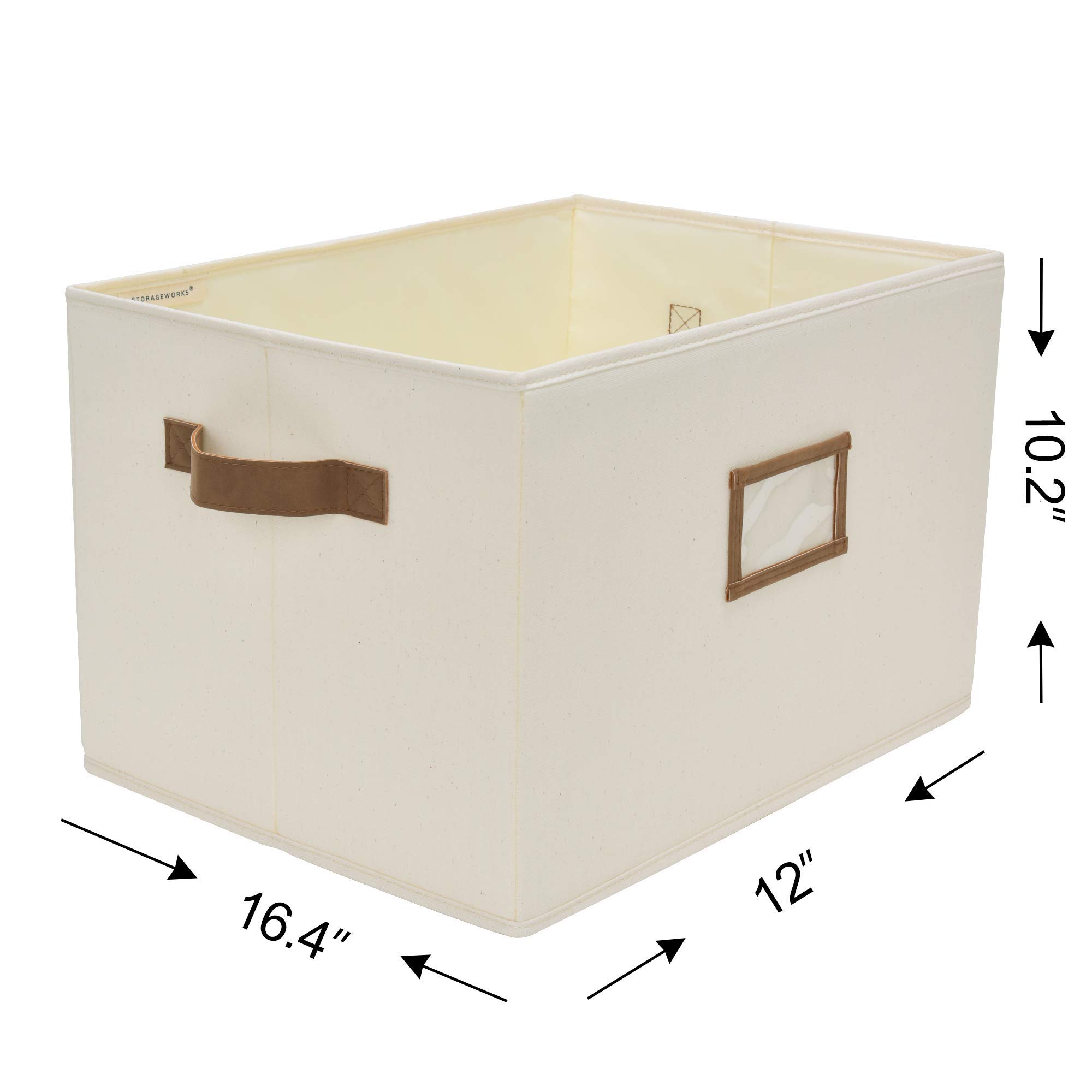 StorageWorks 6-Pack Plastic Storage Bins with Lids - Clear Stackable Organizer Boxes for Home, Office, Closet & Garage Organization - Perfect for Toys, Clothes, Books & Household Items Storage