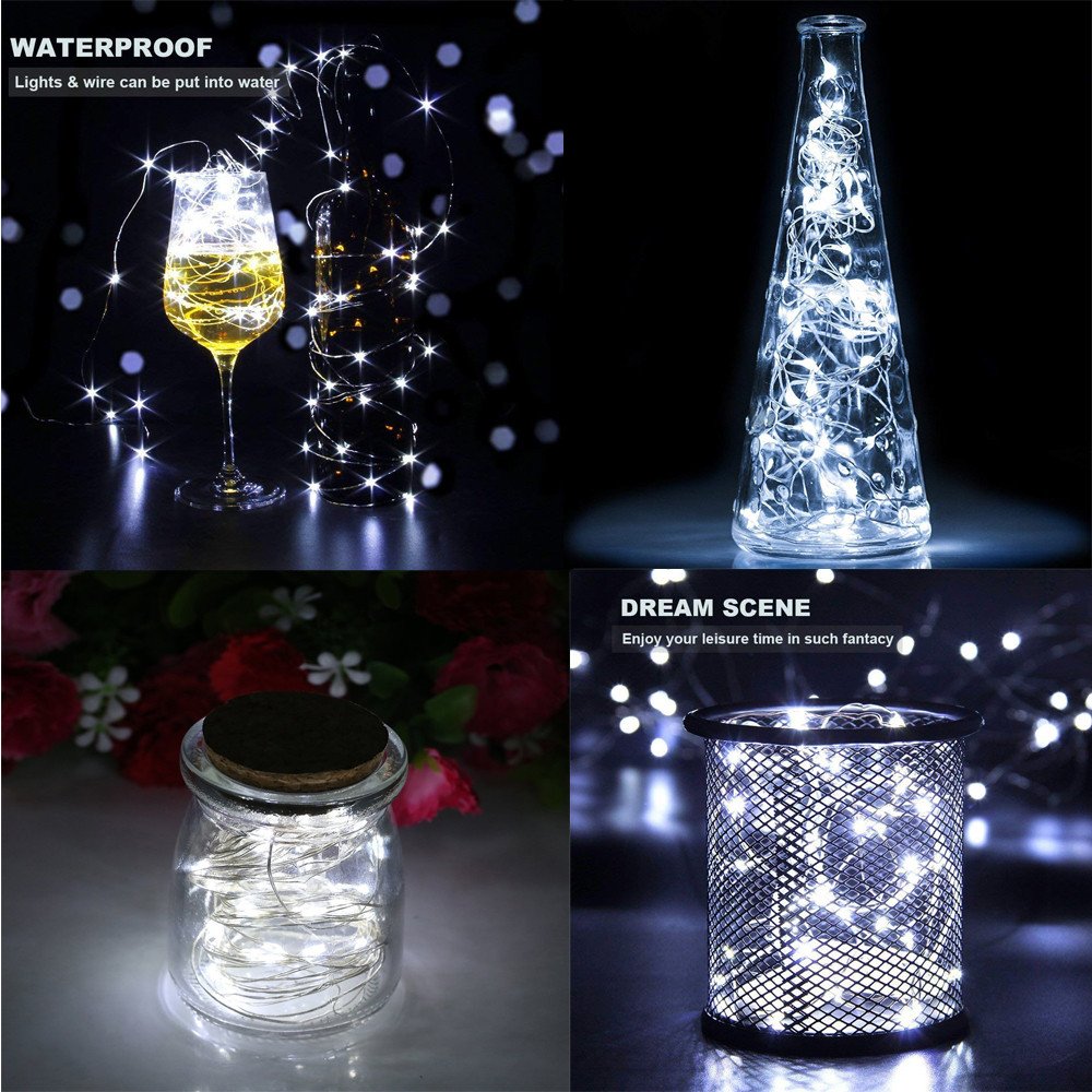 20LED Solar Fairy Lights Outdoor - 2M Solar Powered String Lights for Garden, Patio, Gate, Yard - Perfect for Party, Wedding, Camping & Home Decoration
