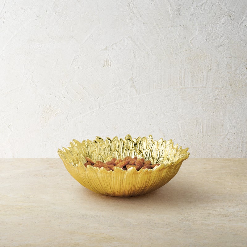 Dahlia Casted Bowl - Handmade Ceramic Serving Bowl for Salads, Pasta & Desserts - Perfect for Dining, Entertaining & Home Decor