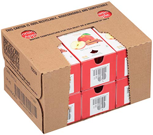 Bigelow Cinnamon Apple Hibiscus Herbal Tea Bags - 28 Count (Pack of 6) | All Natural Non-GMO Caffeine-Free Tea | Perfect for Relaxation, Afternoon Tea & Gift Giving