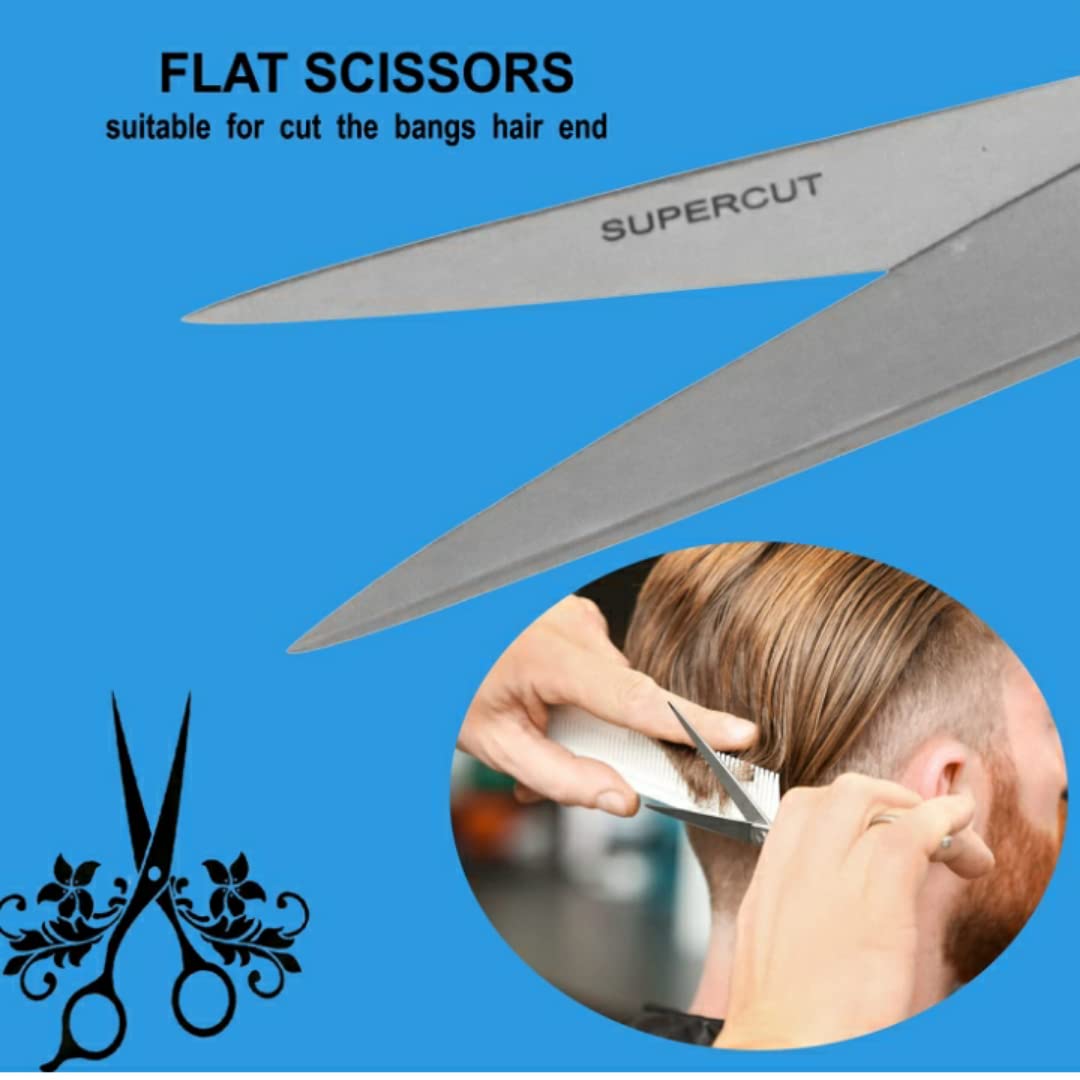Professional Hair Cutting Scissors - Stainless Steel Barber Shears for Beard, Mustache & Hair Trimming - Sharp Precision Styling Tools for Salon & Home Use