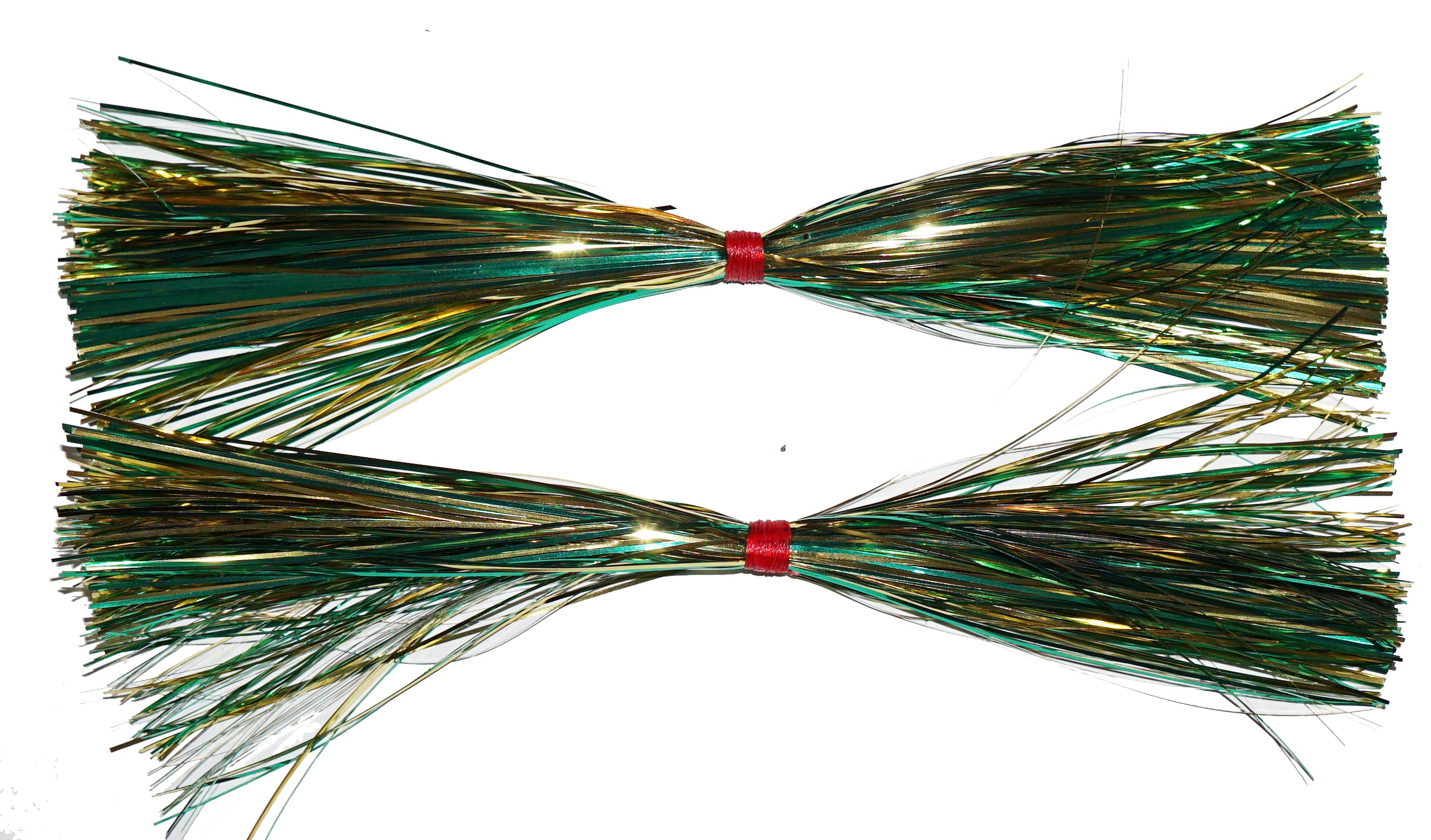 8 Pre-Tied Flashabou Tails - 2 Pack for Fly Fishing, Bass Fishing & Trout Fishing Lures - Perfect for Streamers, Jigs & Saltwater Flies