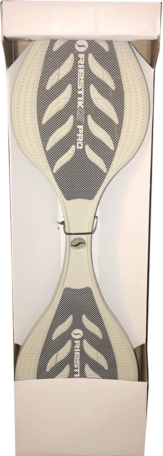 White Razor RipStik Air PRO Team Caster/Wave Board with Free Active Balance Necklace ($49 Value) - Perfect for Kids, Teens & Adults - Outdoor Fun, Skate Parks & Backyard Riding
