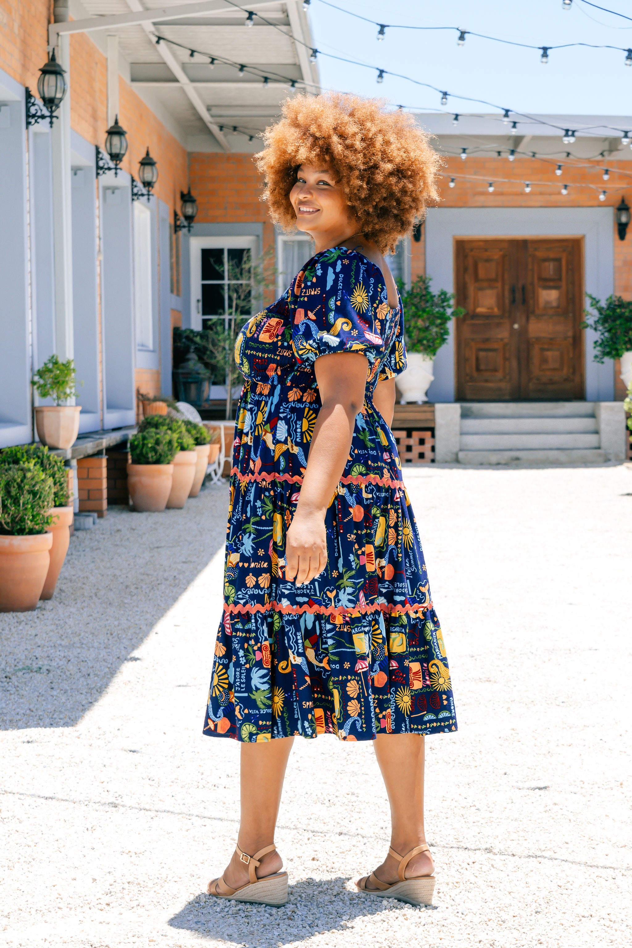 Peri Midi Dress - Flowy Euro Summer Dress for Women | Perfect for Beach Vacations, Date Nights & Summer Parties