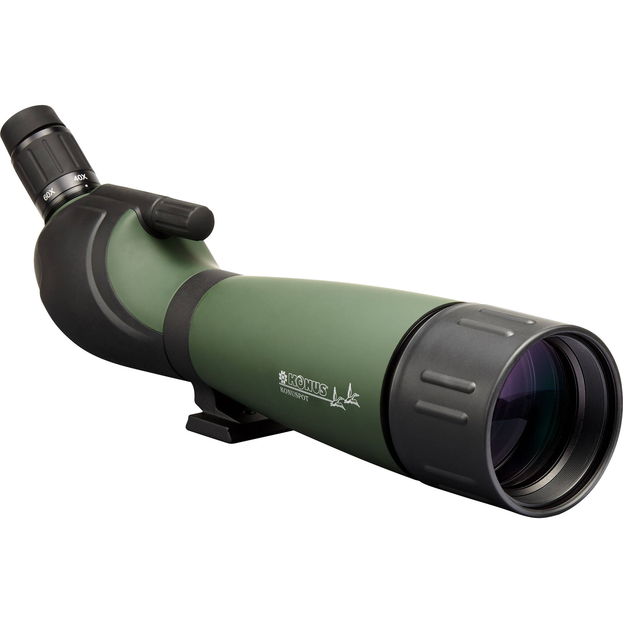 Konus Konuspot 80 Green Spotting Scope with Smartphone Adapter - High Power Zoom for Bird Watching, Hunting & Outdoor Adventures