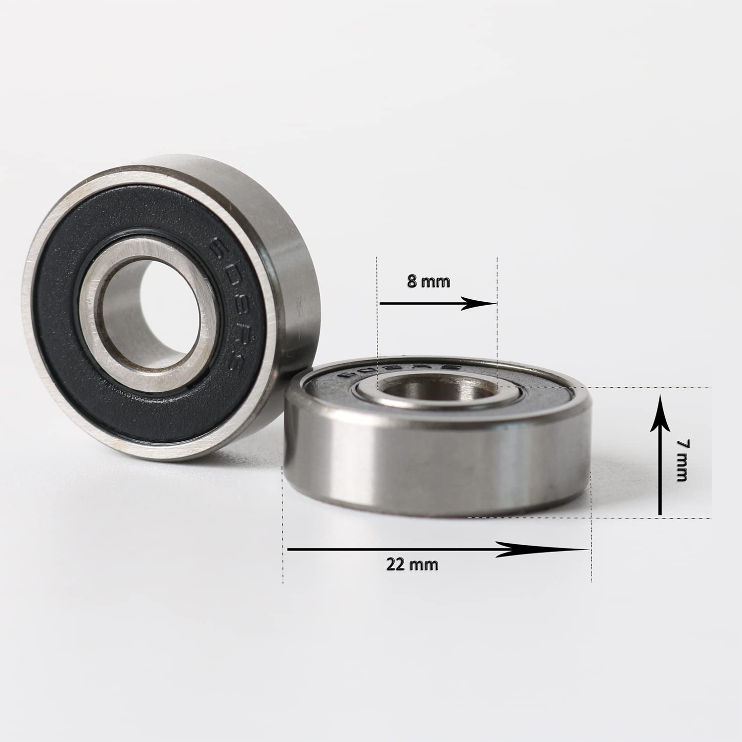 High-Speed ABEC-9 608-2RS Ball Bearings - 10 Pack for Skateboards, Scooters, Blenders & Roller Skates | Durable Sealed Bearings for Smooth Performance in High-Speed Applications