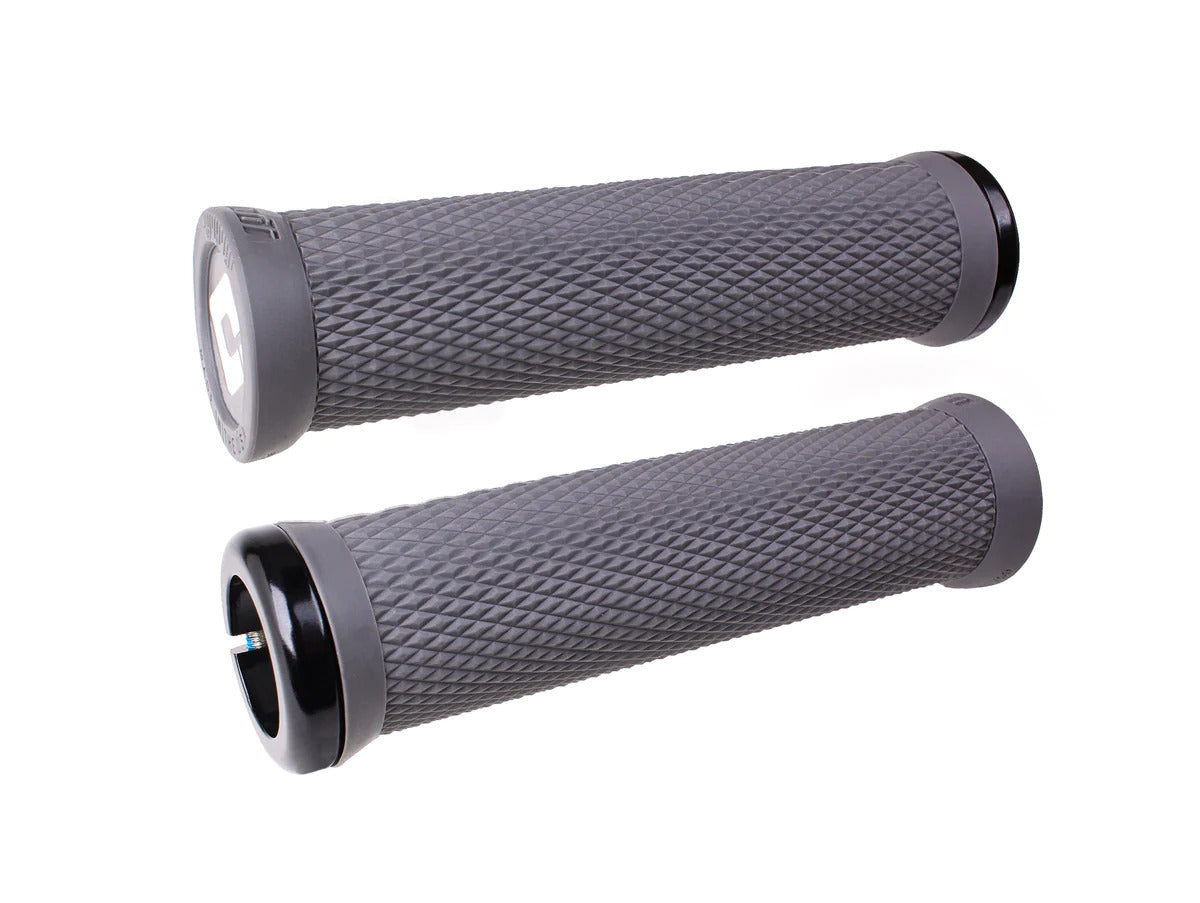 ODI Elite Motion V 2.1 Mountain Bike Grips - Lock-On Handlebar Grips for BMX, MTB & Dirt Bikes - Ergonomic Non-Slip Design for Comfort & Control - Perfect for Trail Riding, Downhill & Off-Road Cycling