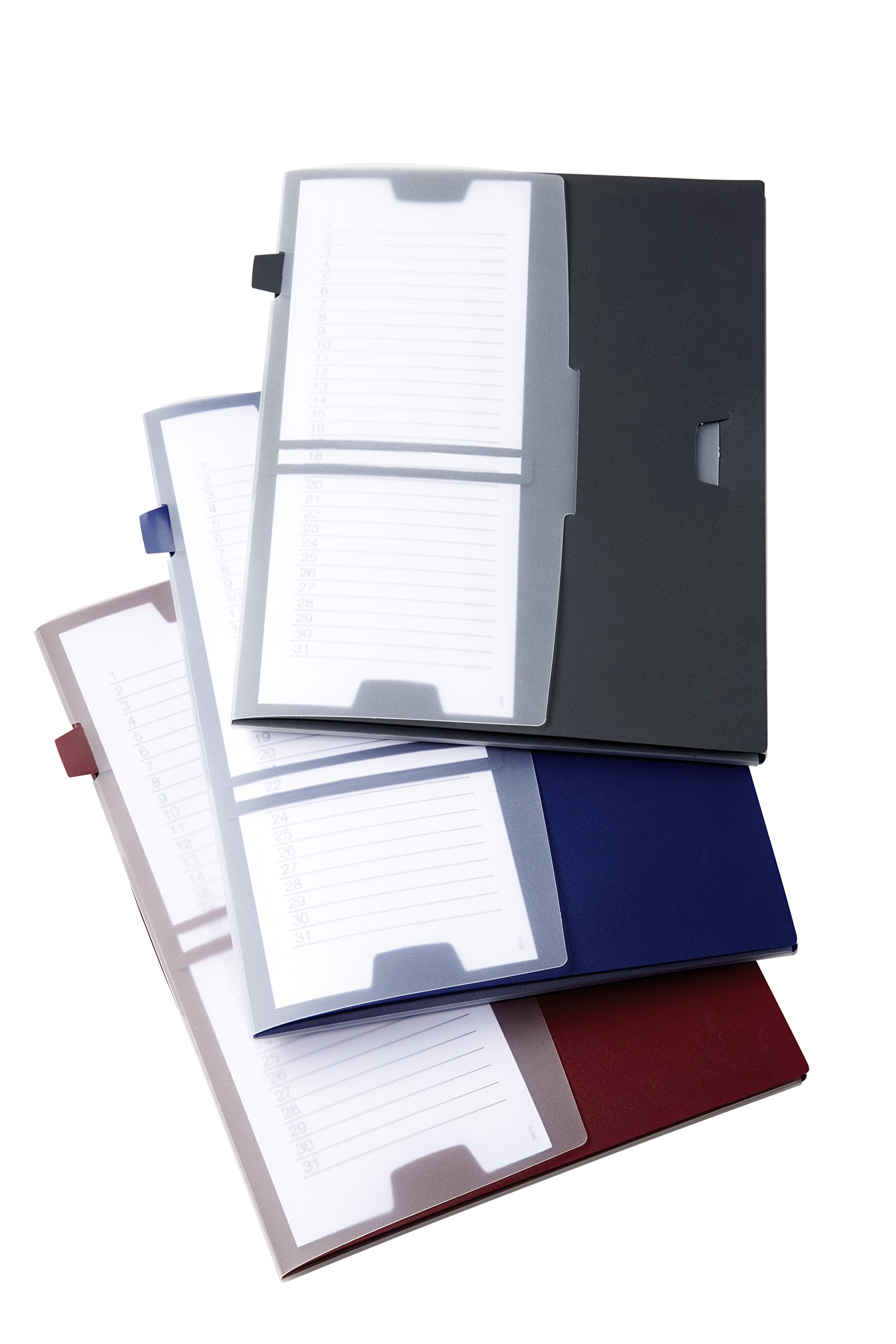 Durable Polypropylene Project File with Timer - DIN A4 Size, Dark Blue - Perfect for Office Organization & Document Storage