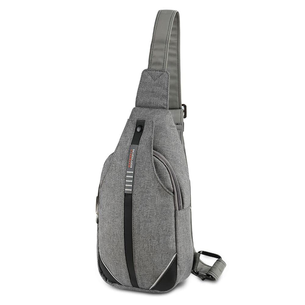 WATERFLY Anti-Theft Crossbody Sling Backpack - Lightweight Chest Shoulder Bag for Travel, Hiking & Daily Commute | Perfect for Men & Women
