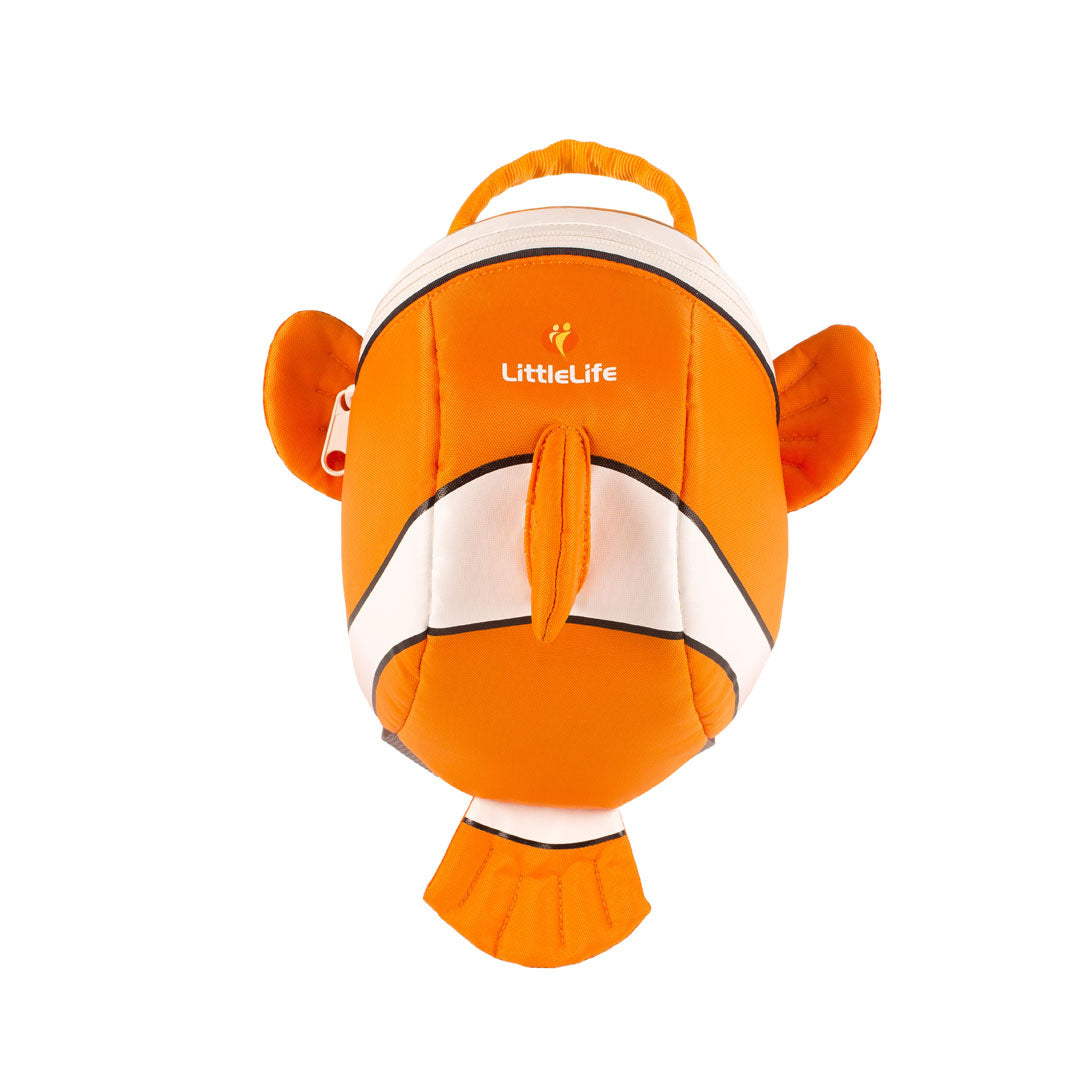 Littlelife Clownfish Toddler Backpack with Safety Rein - Cute Kids Travel Backpack for Boys & Girls - Perfect for Daycare, Preschool & Family Outings