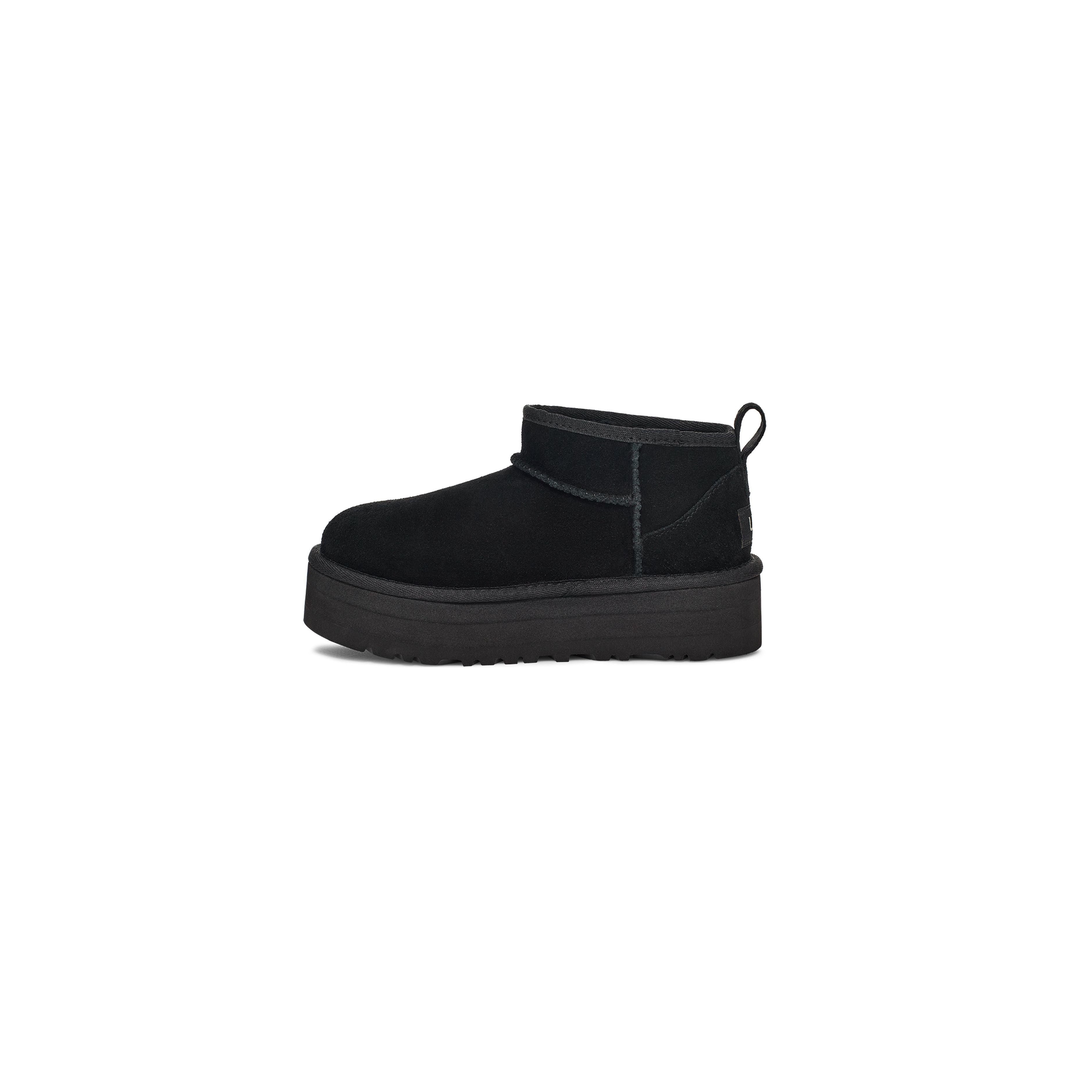 UGG Kid's Classic Ultra Mini Platform Boots - Black | Waterproof Winter Boots for Girls & Boys | Perfect for Snow, School & Outdoor Play