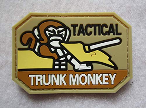 Tactical Trunk Monkey USAF PVC Patch - Waterproof 3D Embroidered Military Patch for Outdoor Gear, Tactical Vests & Backpacks - Perfect for Military Enthusiasts, Air Force Fans & Outdoor Sports