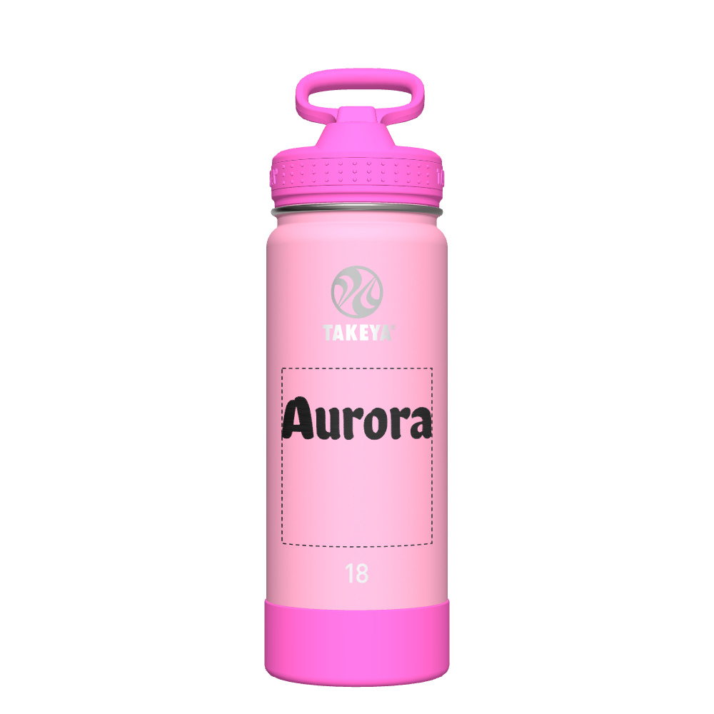 Glow in The Dark Water Bottle for Kids with Straw Lid - Customizable Name - Perfect for School, Sports & Outdoor Activities
