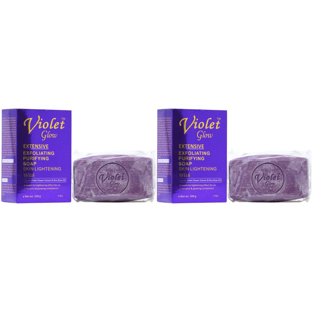 Deep Cleansing Exfoliating Soap Bar for Acne & Blackheads - 7oz (Pack of 2) | Natural Purifying Face & Body Wash for Oily Skin - Perfect for Daily Skincare Routine & Post-Workout Cleansing