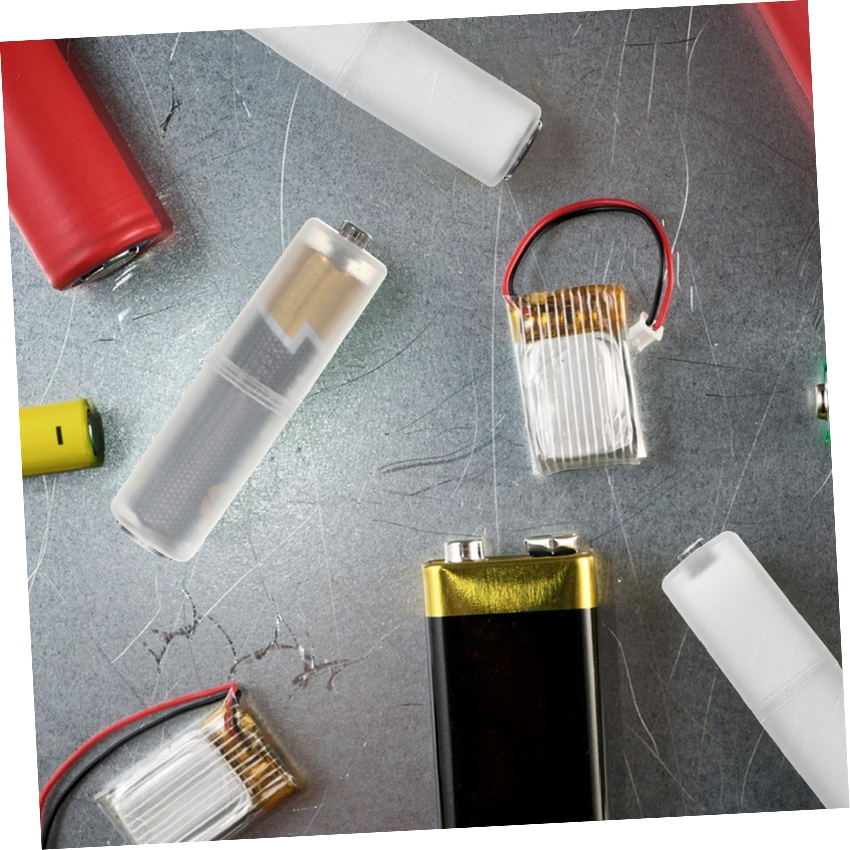 10pcs AAA to AA Battery Adapter Converter Holder - PP Material Battery Accessories for Small Batteries - Portable Power Solution for Toys, Flashlights & Remote Controls