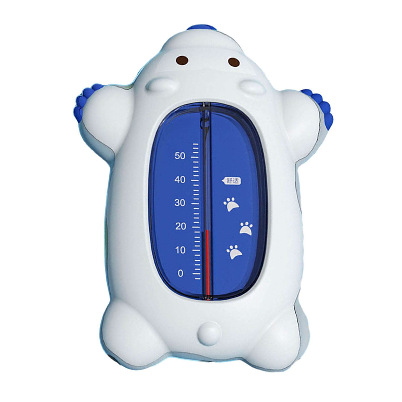 Cartoon Bear Baby Bath Toy with Floating Water Temperature Detector for Newborns - Fun & Safe Bath Time Essential for Infants