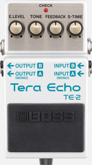 Boss TE-2 Tera Echo Compact Guitar Effects Pedal - Perfect for Ambient, Shoegaze & Experimental Music
