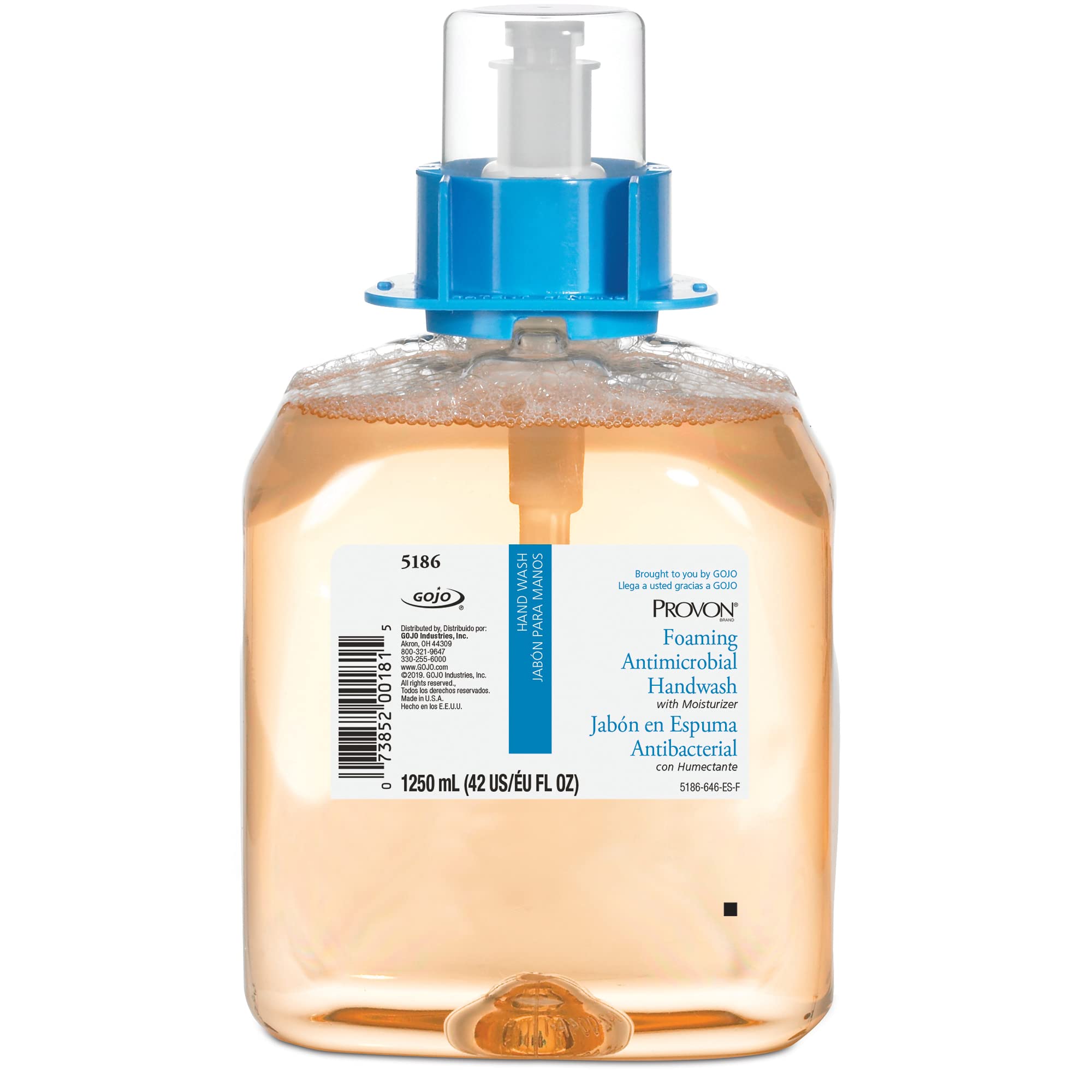 GOJO® PROVON® Antimicrobial Moisturizing Foam Hand Wash Soap - Fruit Scent, 1.25L (4 Bottles) | Hospital-Grade Hand Sanitizer for Healthcare, Food Service & Public Restrooms